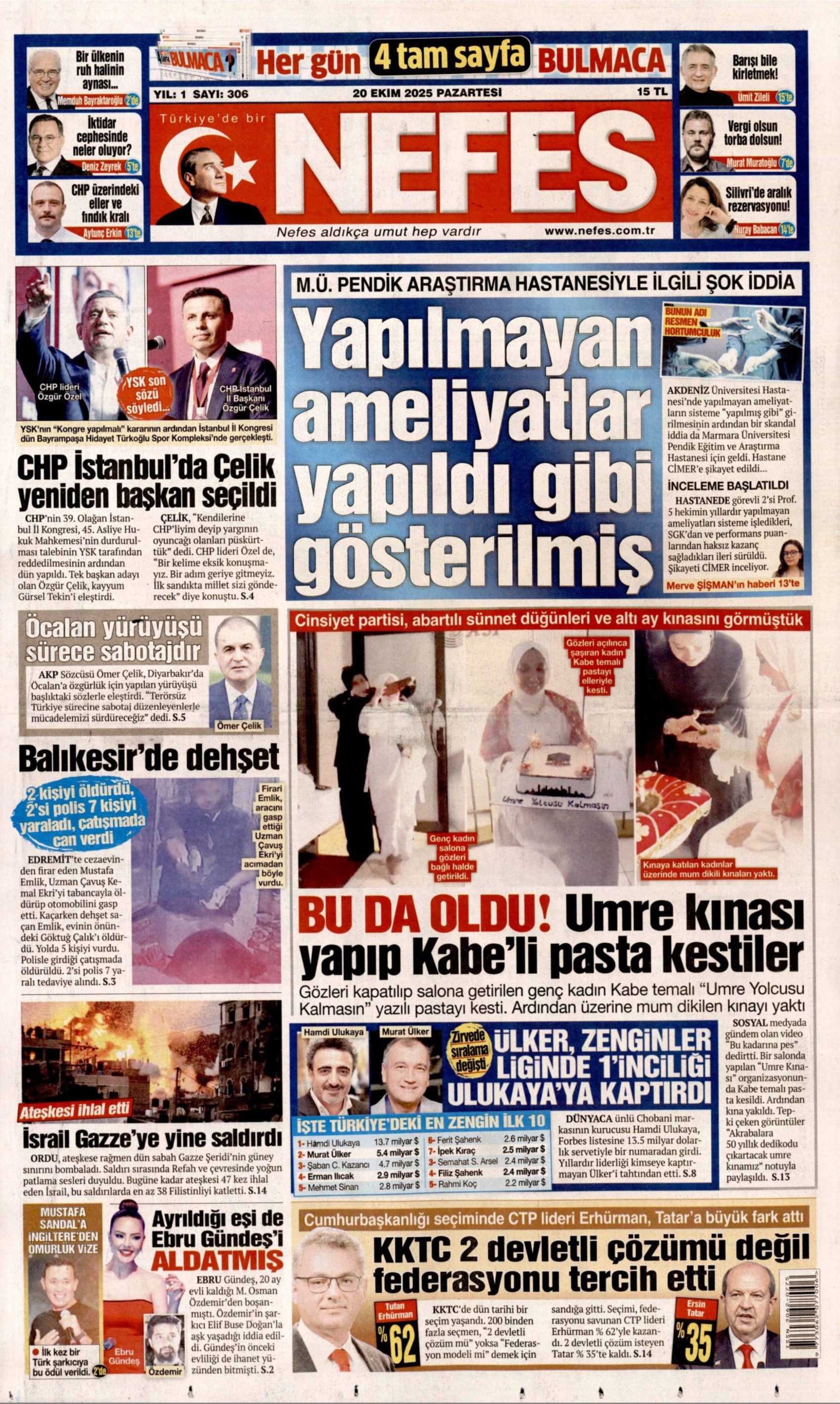 Tufan Erhürman kazandı: Gazeteler KKTC seçimlerinin sonucunu nasıl gördü? (20 Ekim 2025 gazete manşetleri)