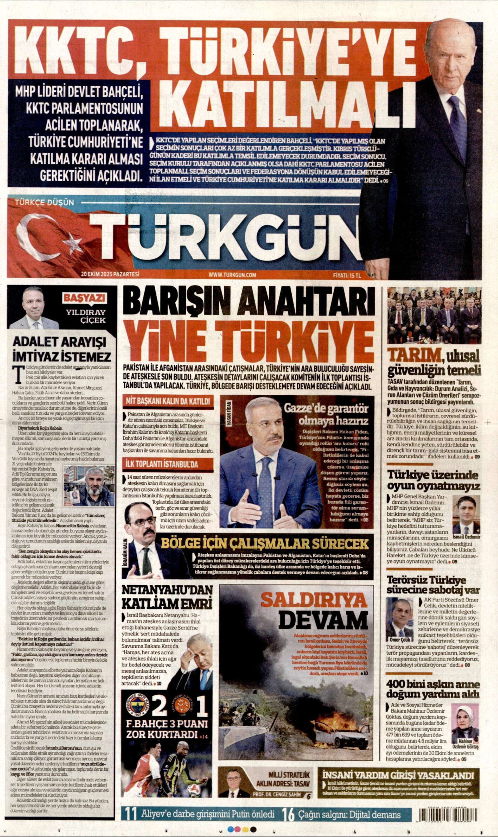 Tufan Erhürman kazandı: Gazeteler KKTC seçimlerinin sonucunu nasıl gördü? (20 Ekim 2025 gazete manşetleri)