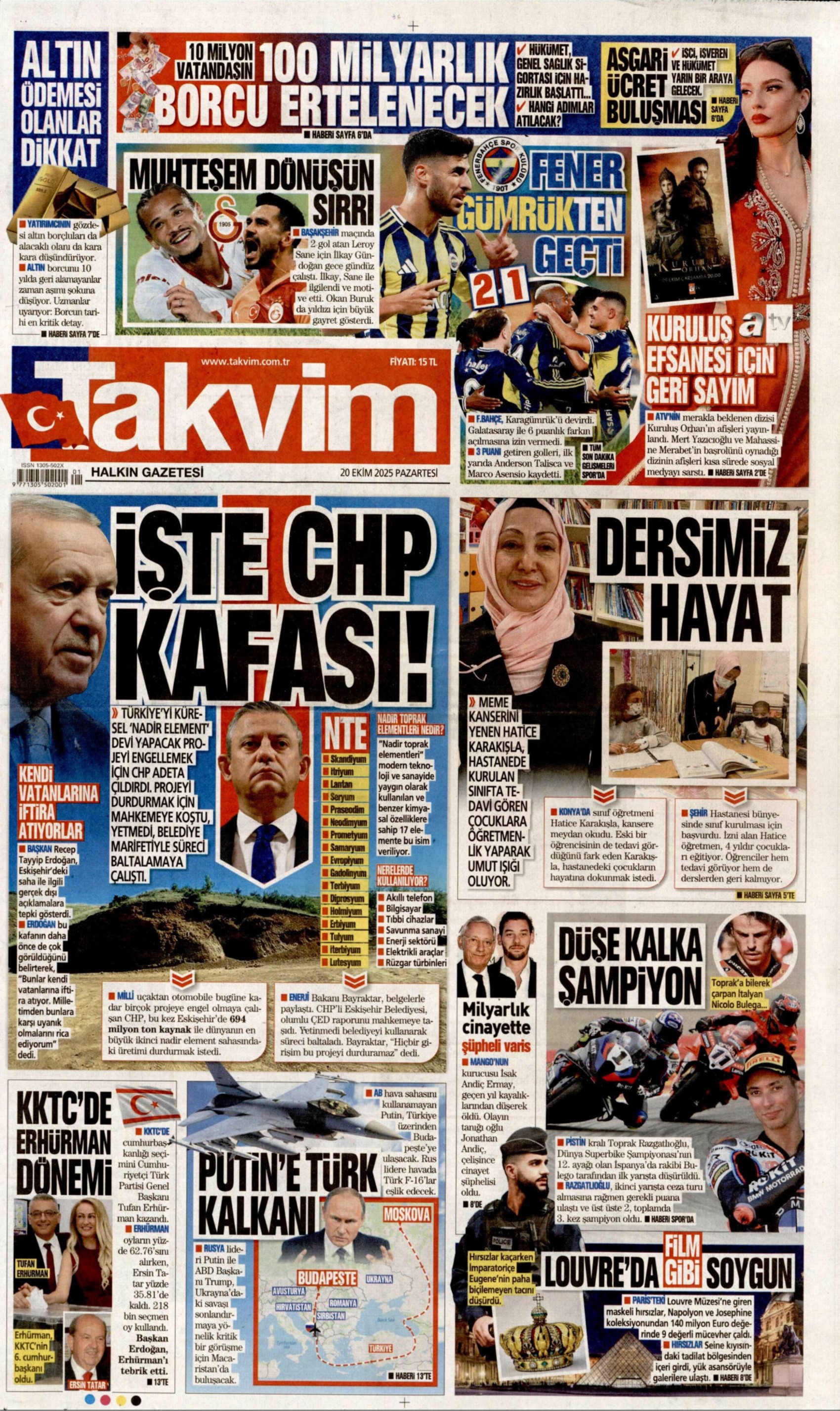 Tufan Erhürman kazandı: Gazeteler KKTC seçimlerinin sonucunu nasıl gördü? (20 Ekim 2025 gazete manşetleri)