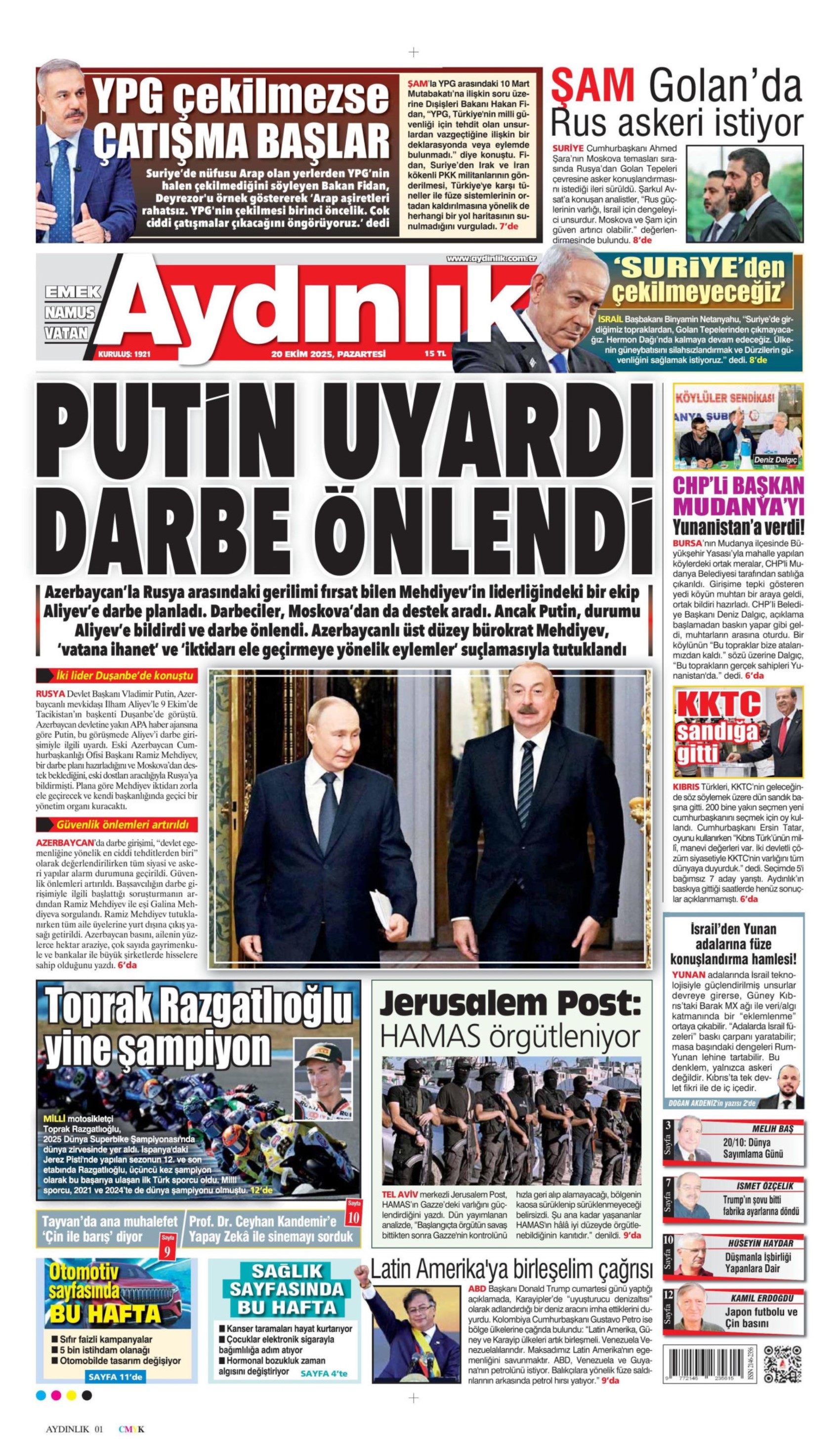 Tufan Erhürman kazandı: Gazeteler KKTC seçimlerinin sonucunu nasıl gördü? (20 Ekim 2025 gazete manşetleri)