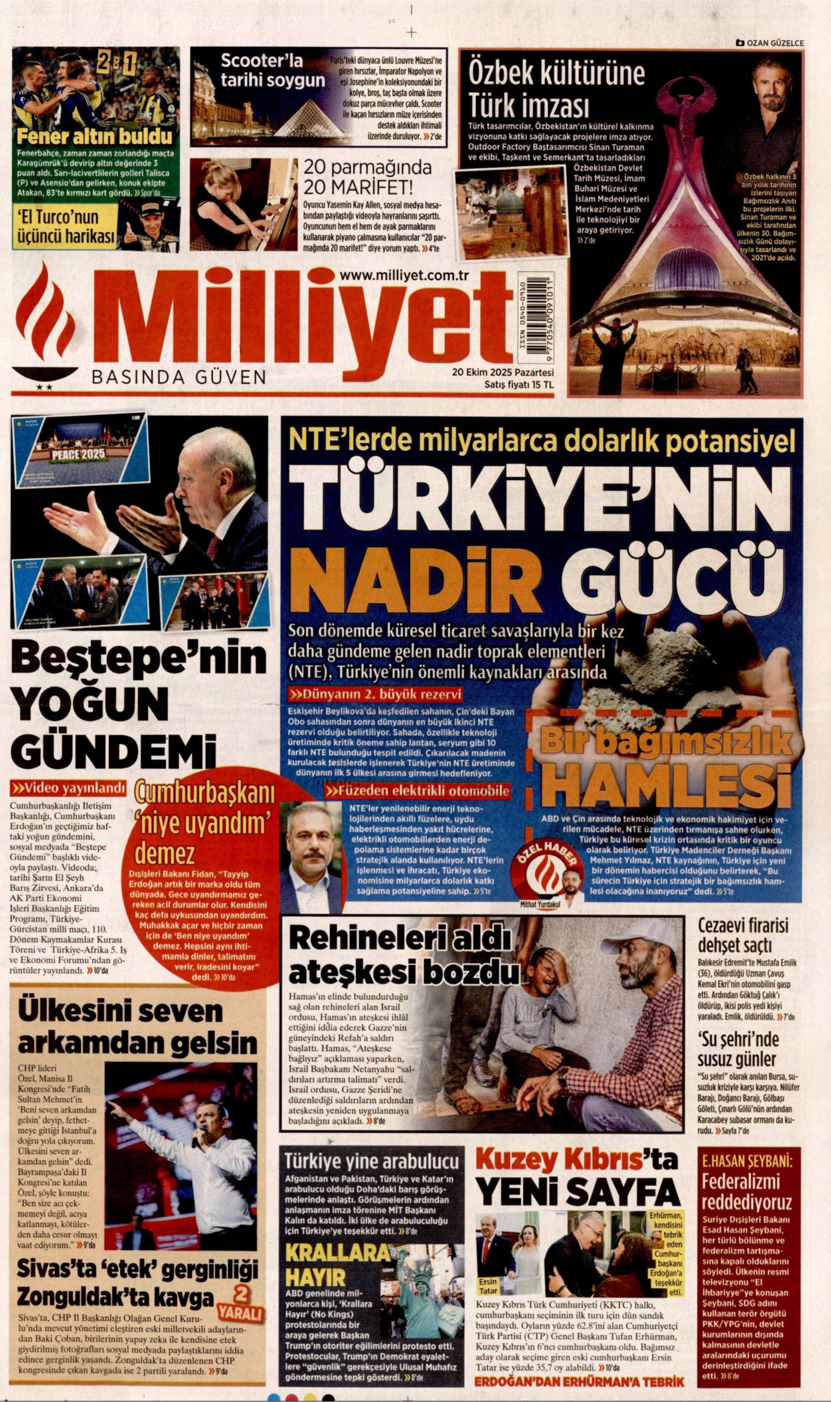 Tufan Erhürman kazandı: Gazeteler KKTC seçimlerinin sonucunu nasıl gördü? (20 Ekim 2025 gazete manşetleri)