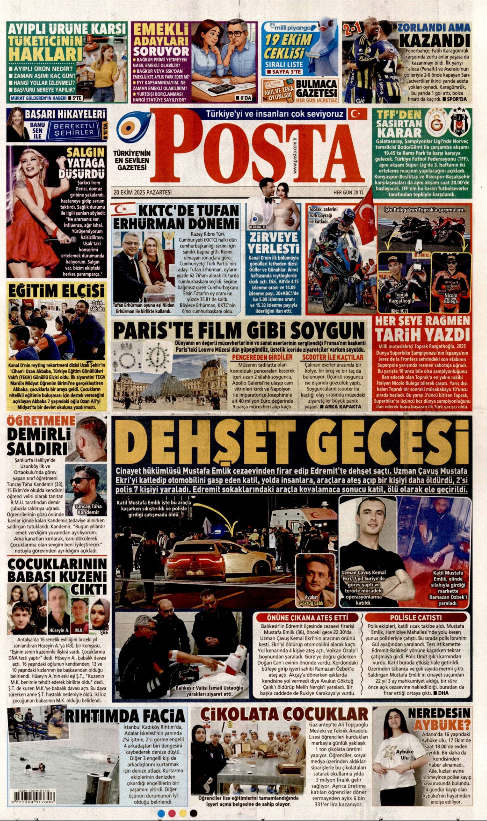 Tufan Erhürman kazandı: Gazeteler KKTC seçimlerinin sonucunu nasıl gördü? (20 Ekim 2025 gazete manşetleri)