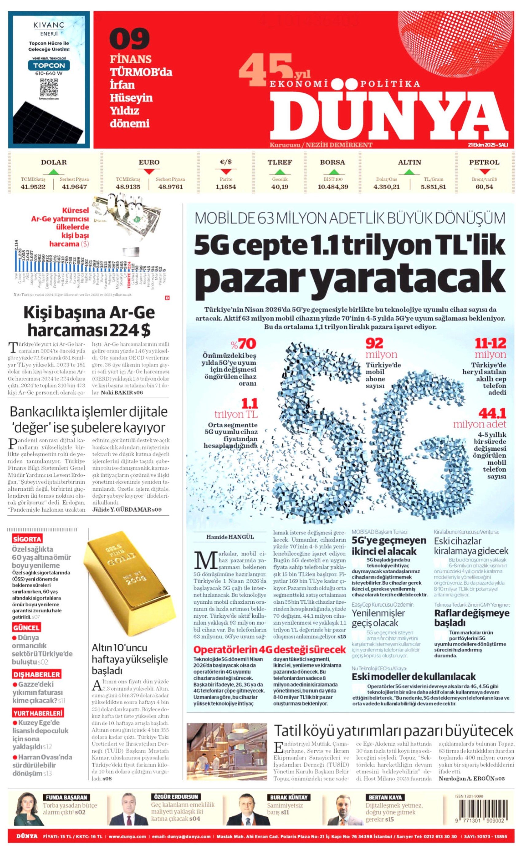 21 Ekim 2025 gazete manşetleri: Gazeteler Aziz İhsan Aktaş iddianamesini nasıl gördü?