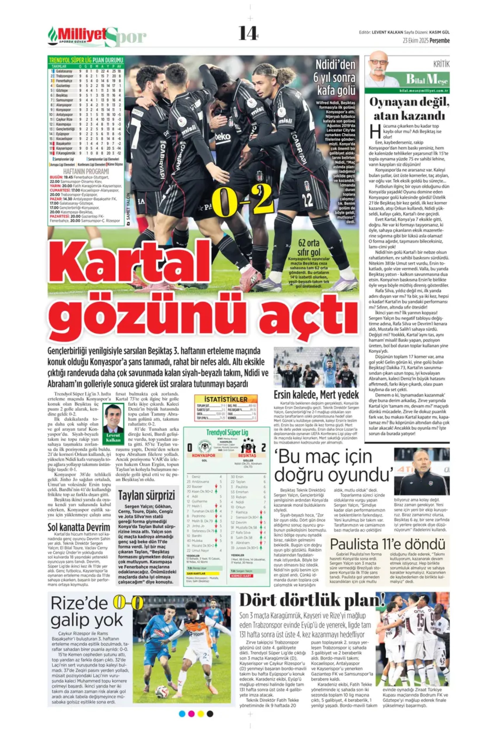 Sporda günün manşetleri... Şampiyonları Ligi'nde Galatasaray'ın gecesi