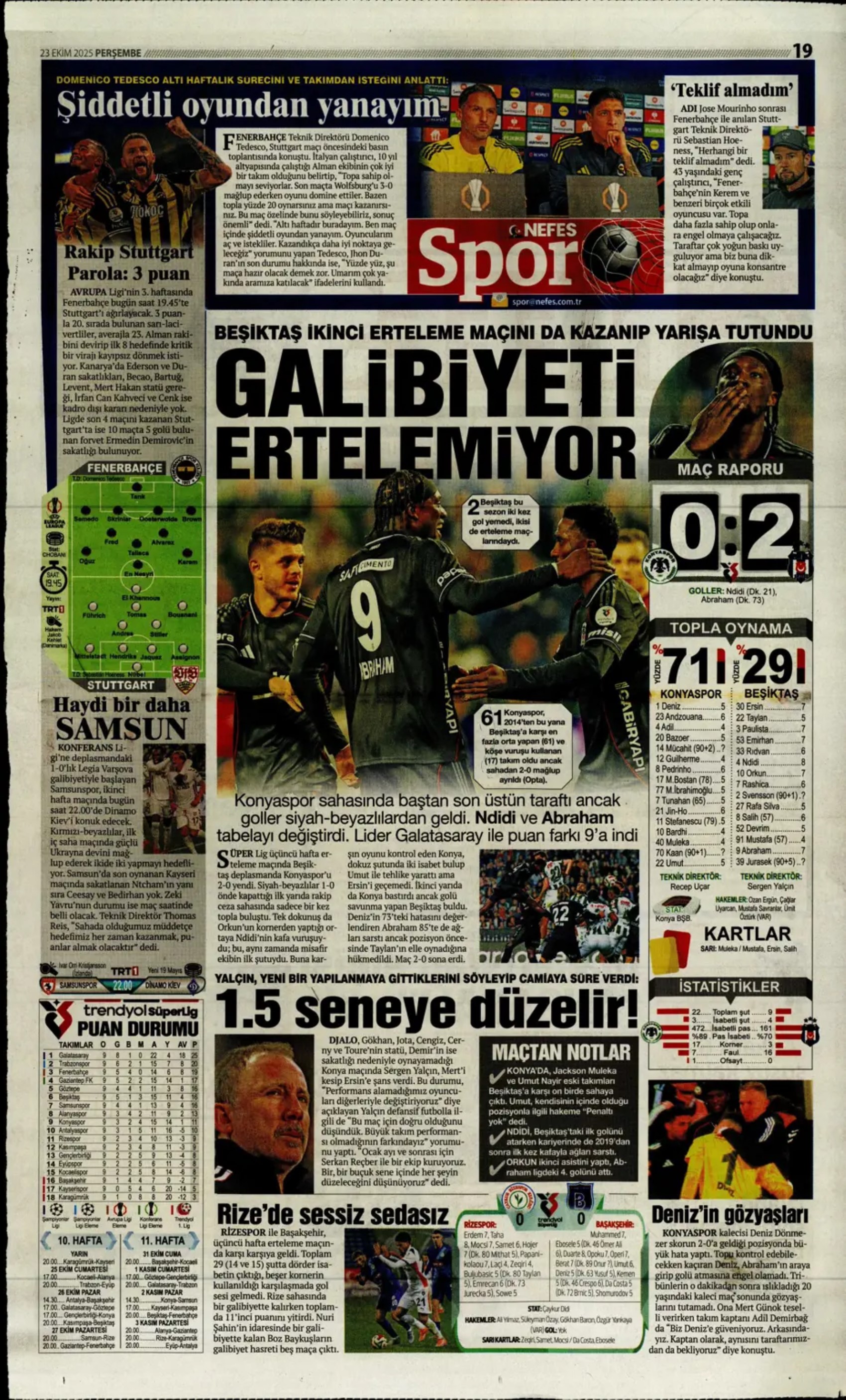 Sporda günün manşetleri... Şampiyonları Ligi'nde Galatasaray'ın gecesi