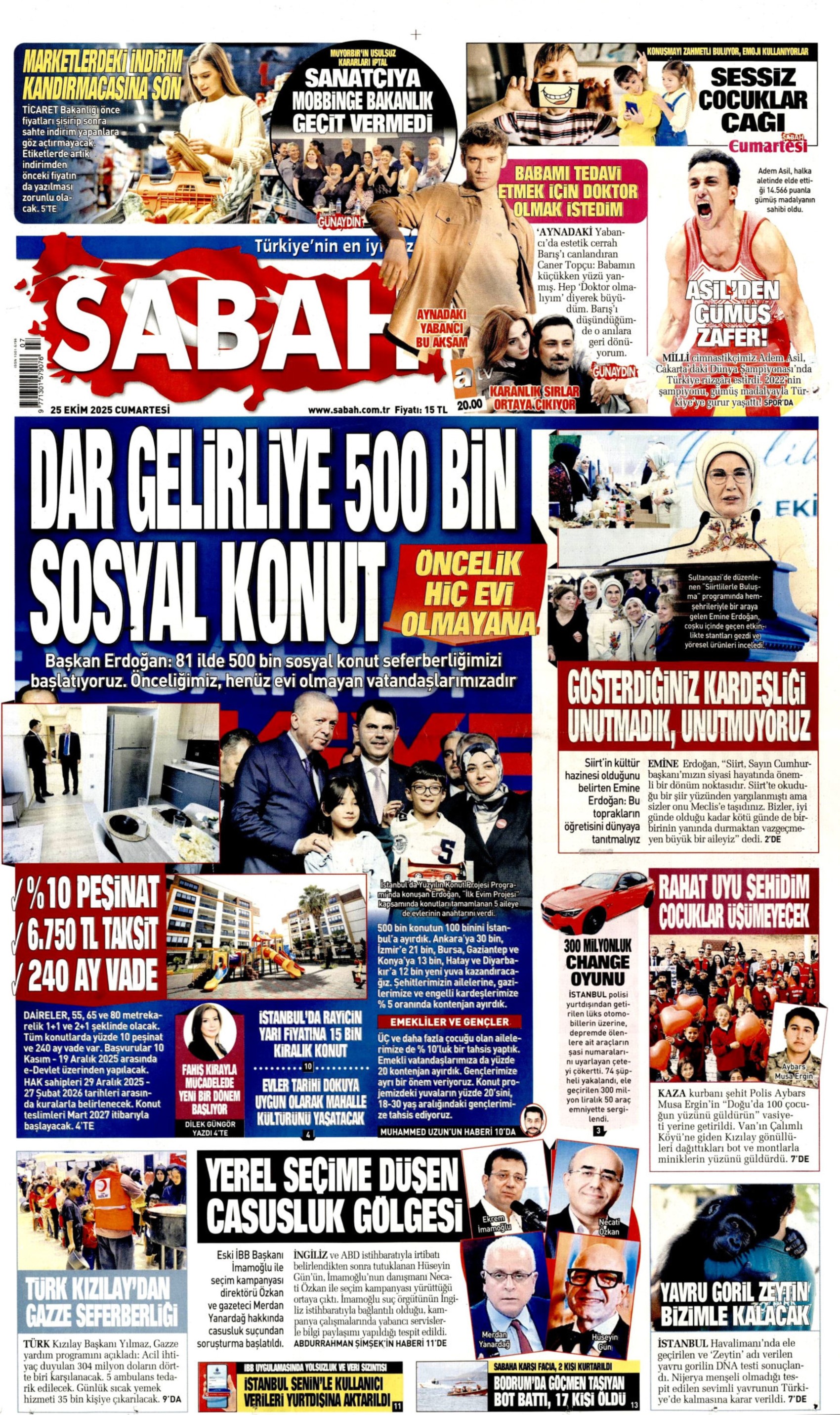 25 Ekim 2025 gazete manşetleri: Gazeteler, CHP'nin kurultay davasını ve İmamoğlu'na casusluk soruşturmasını nasıl gördü?