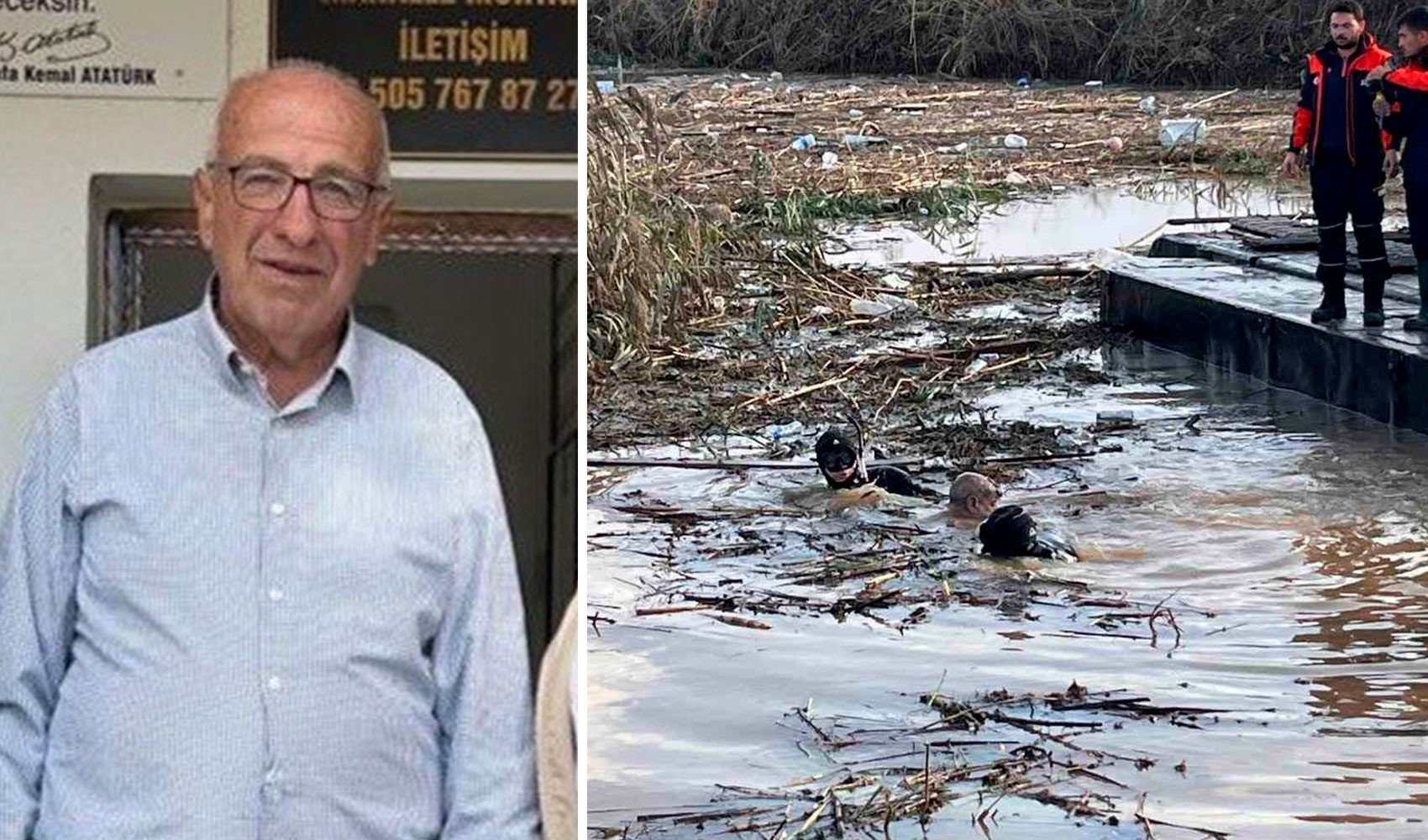 Foça'da selde kaybolan yaşlı adamdan acı haber! Cenazesine ulaşıldı