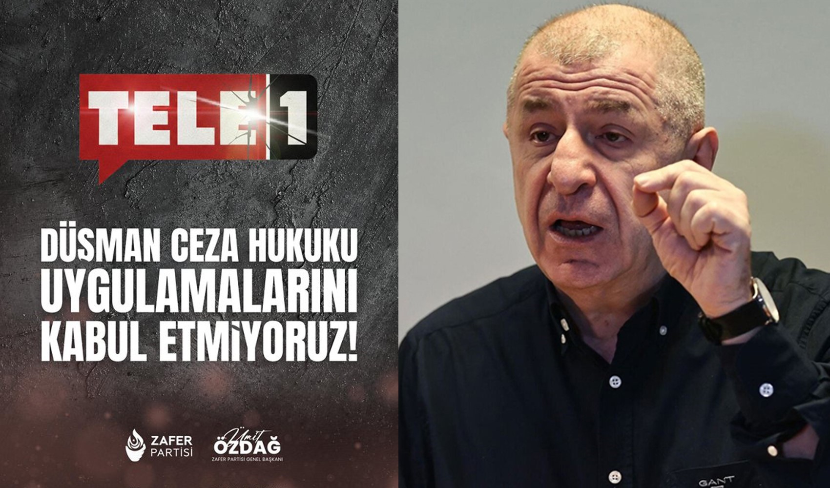 Zafer Partisi Genel Başkanı Ümit Özdağ'dan dikkat çeken TELE 1 mesajı: Görüşlerimiz farklı ama inanmıyorum