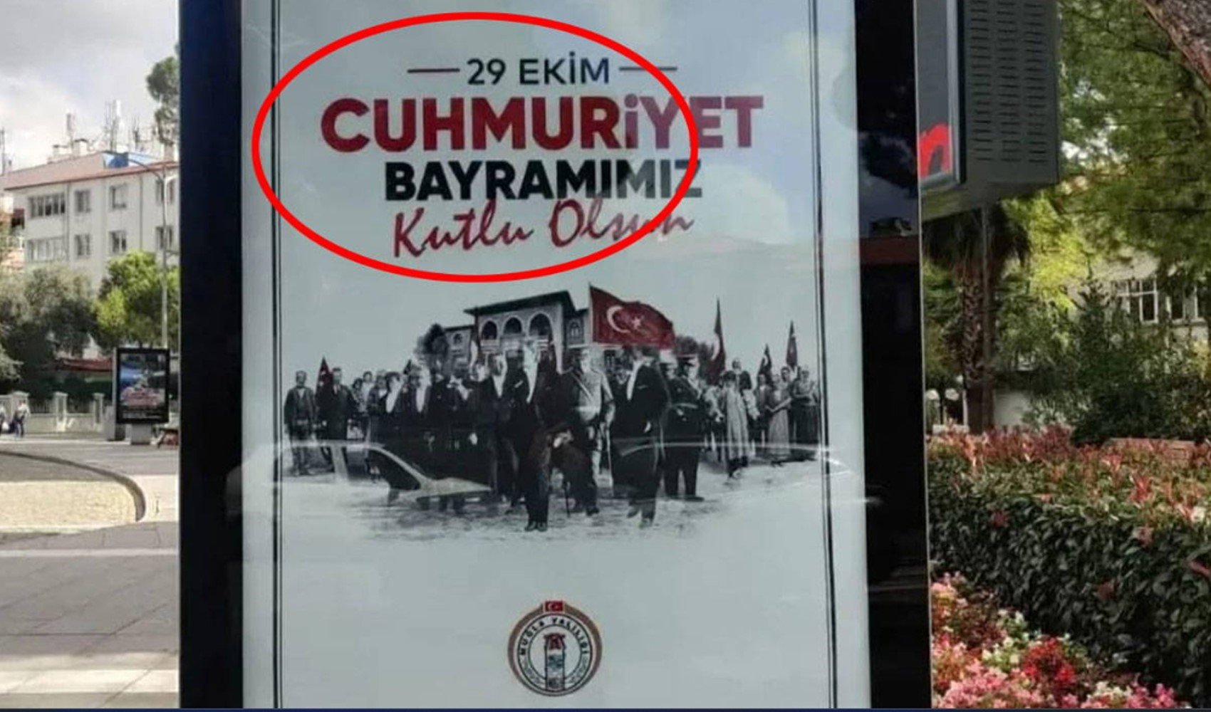 Muğla Valiliği'nden 'Cumhuriyet' hatası Muğla Valiliği'nden 'Cumhuriyet' hatası