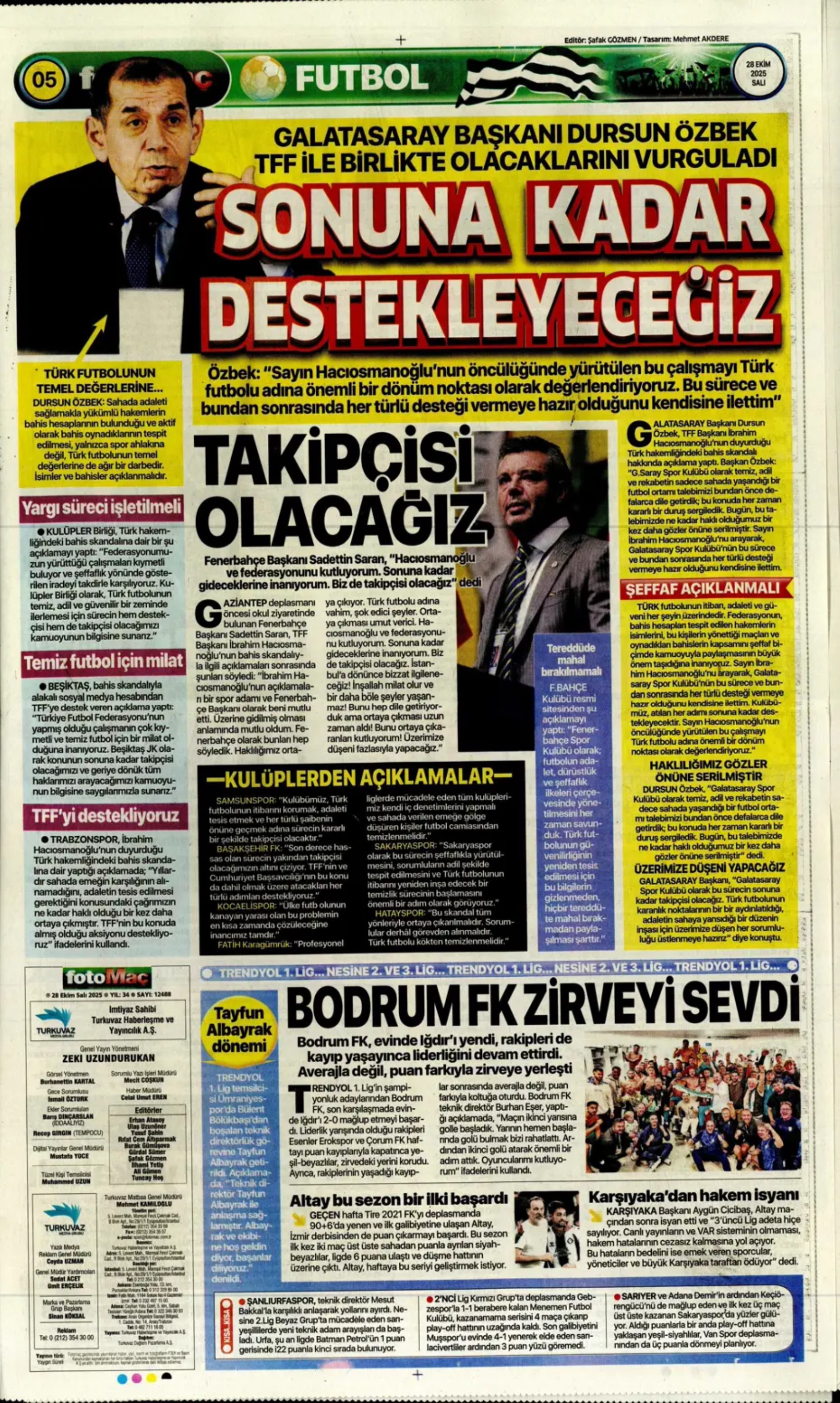 Sporun manşetleri... Türk futbolunda bahis skandalı! 'İsimleri açıklayın' çağrısı