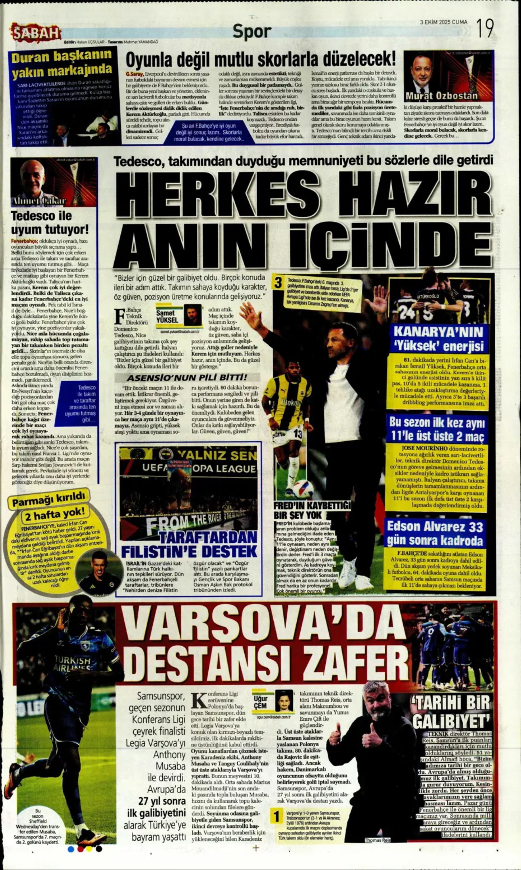 Sporda günün manşetleri: Kadıköy'de Kerem'in gecesi