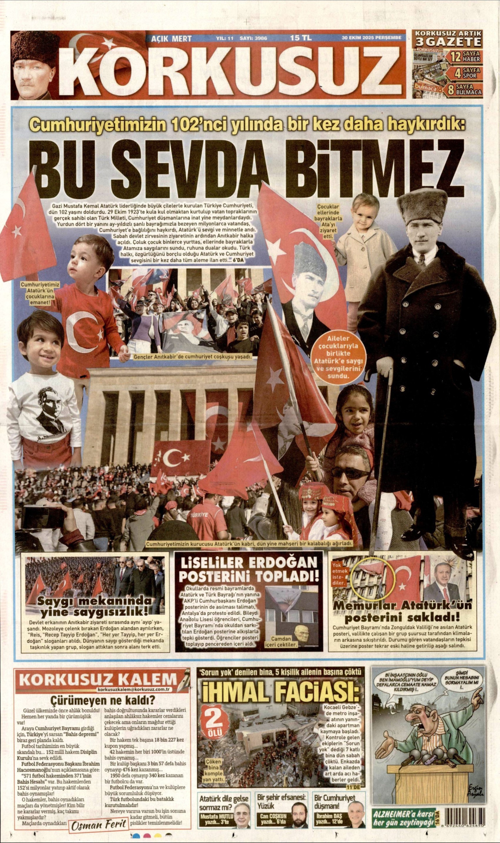 Aynı aileden 4 kişi hayatını kaybetti! Gebze'de çöken bina faciası gazetelerde: 'Ölüm göz göre göre gelmiş'