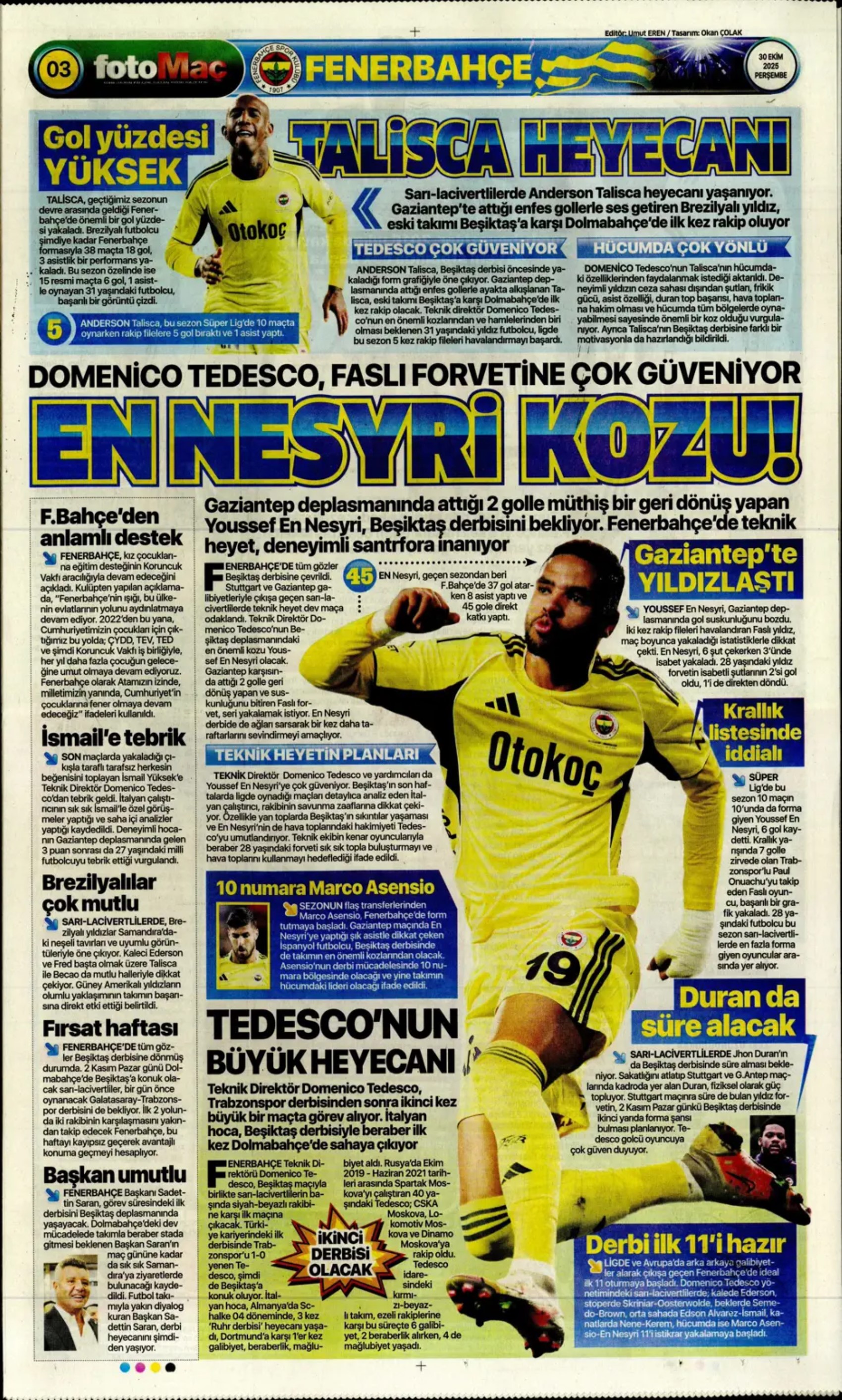 Sporda günün manşetleri... Alexander Sörloth transferini başkan bitiriyor