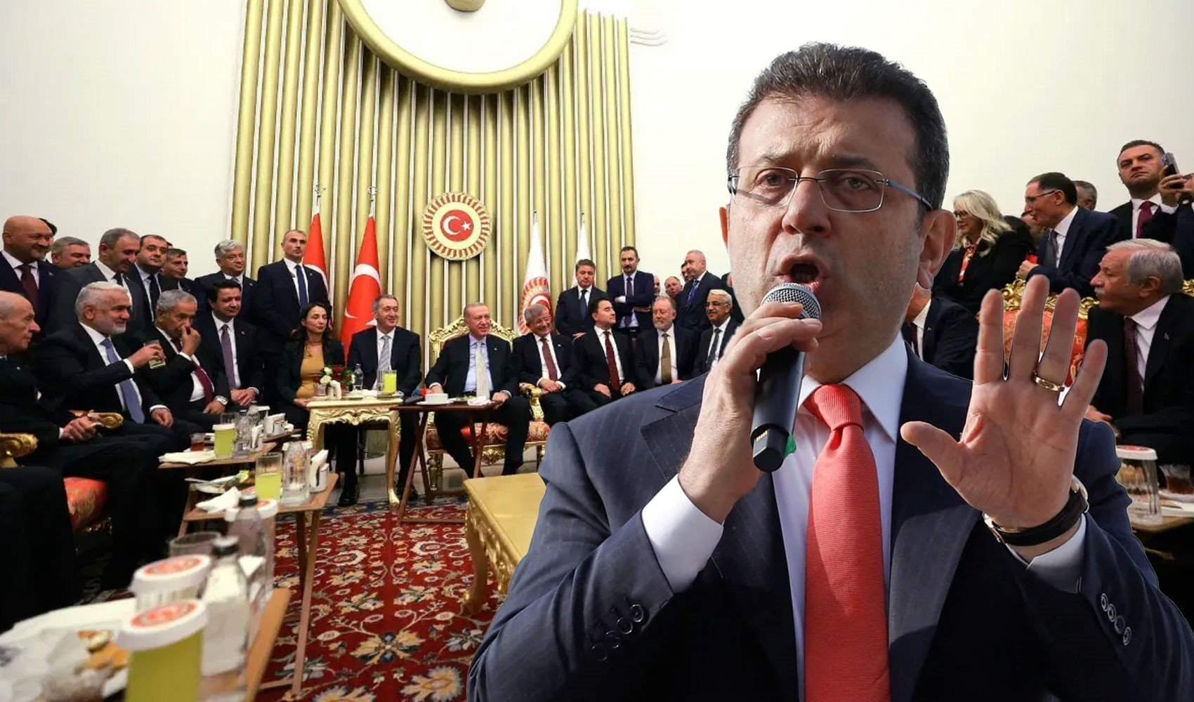 Erdoğan ve liderler yan yana gelmişti: İmamoğlu resepsiyon fotoğrafına sessizliğini bozdu!