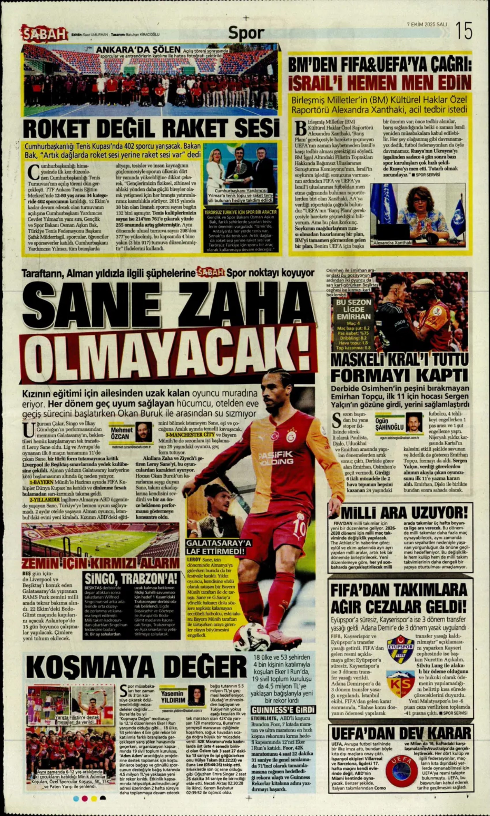 Sporda günün manşetleri: Fenerbahçe, devre arasında Suudi Arabistan'dan bir yıldız daha getiriyor