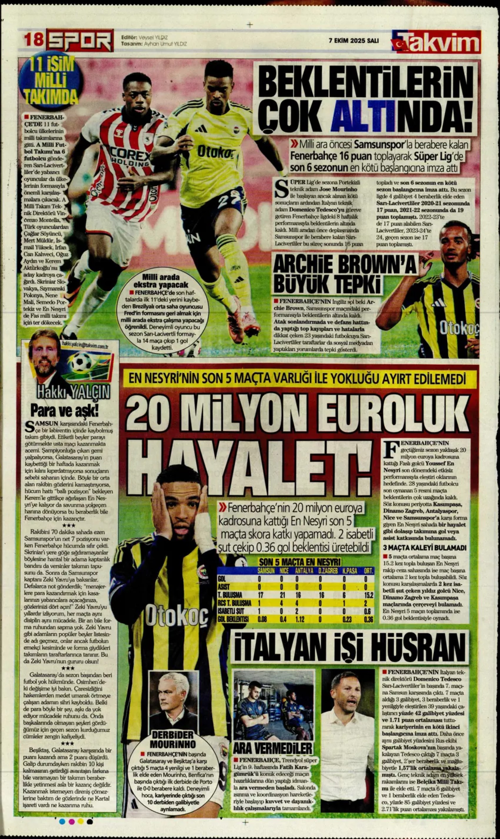 Sporda günün manşetleri: Fenerbahçe, devre arasında Suudi Arabistan'dan bir yıldız daha getiriyor