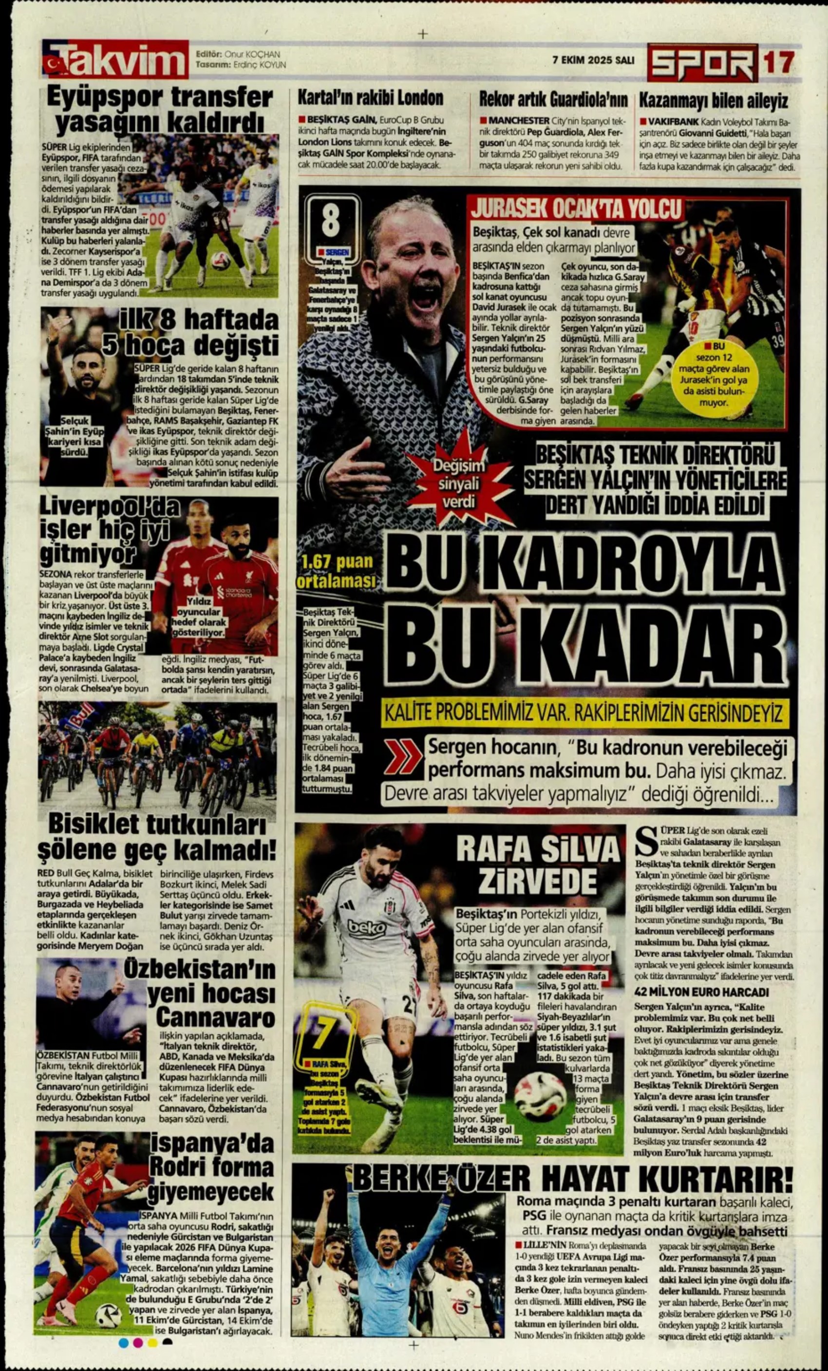 Sporda günün manşetleri: Fenerbahçe, devre arasında Suudi Arabistan'dan bir yıldız daha getiriyor
