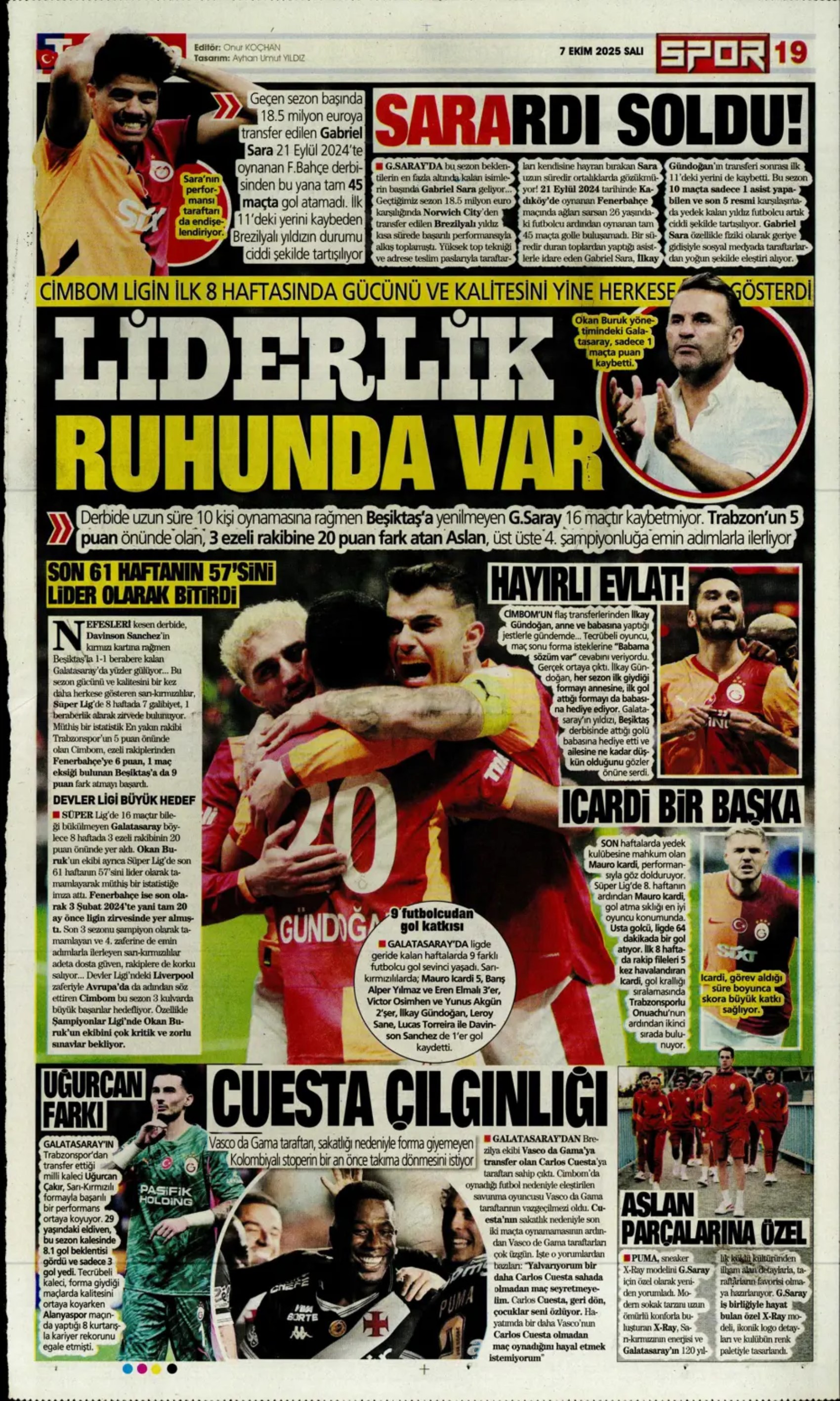 Sporda günün manşetleri: Fenerbahçe, devre arasında Suudi Arabistan'dan bir yıldız daha getiriyor