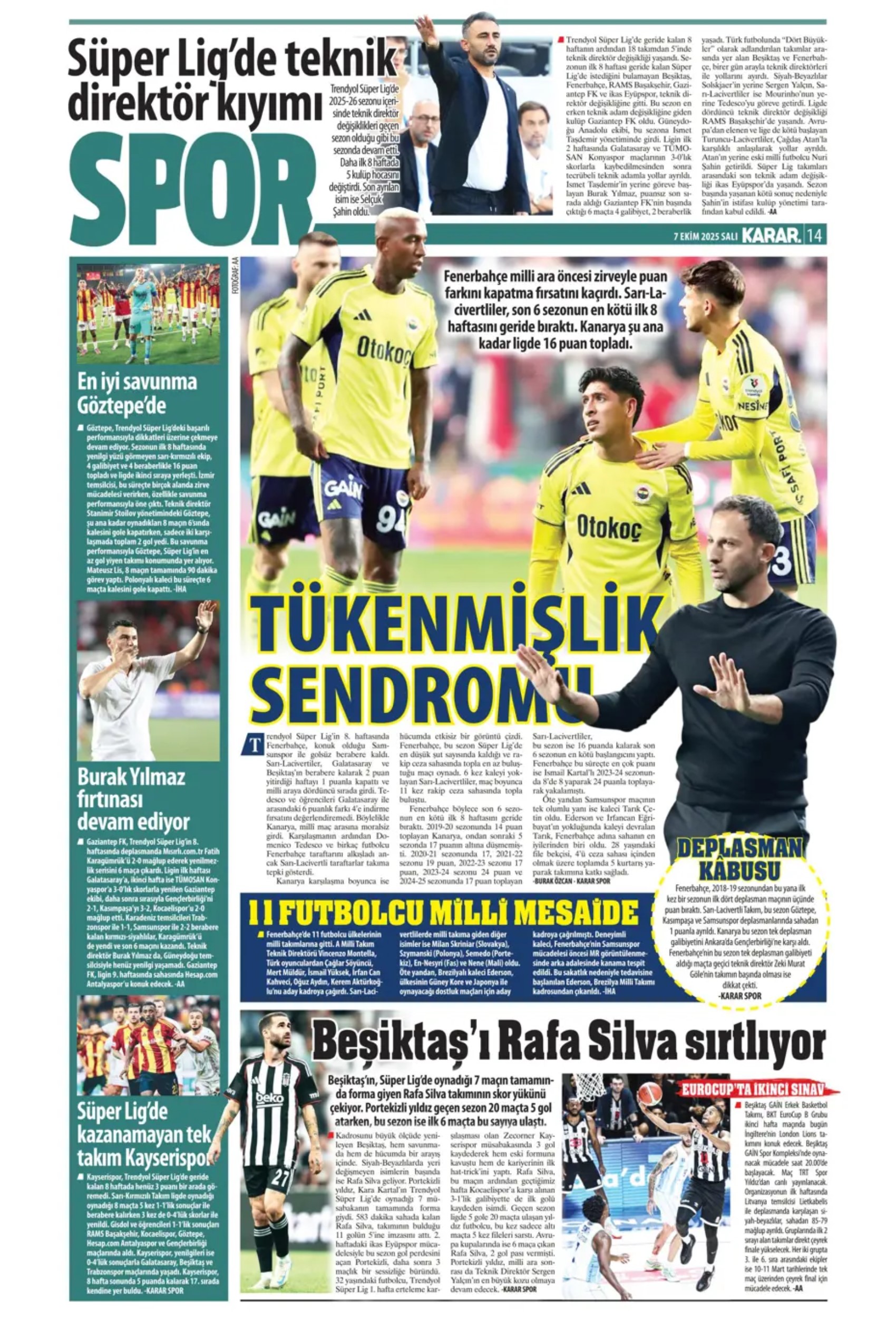 Sporda günün manşetleri: Fenerbahçe, devre arasında Suudi Arabistan'dan bir yıldız daha getiriyor