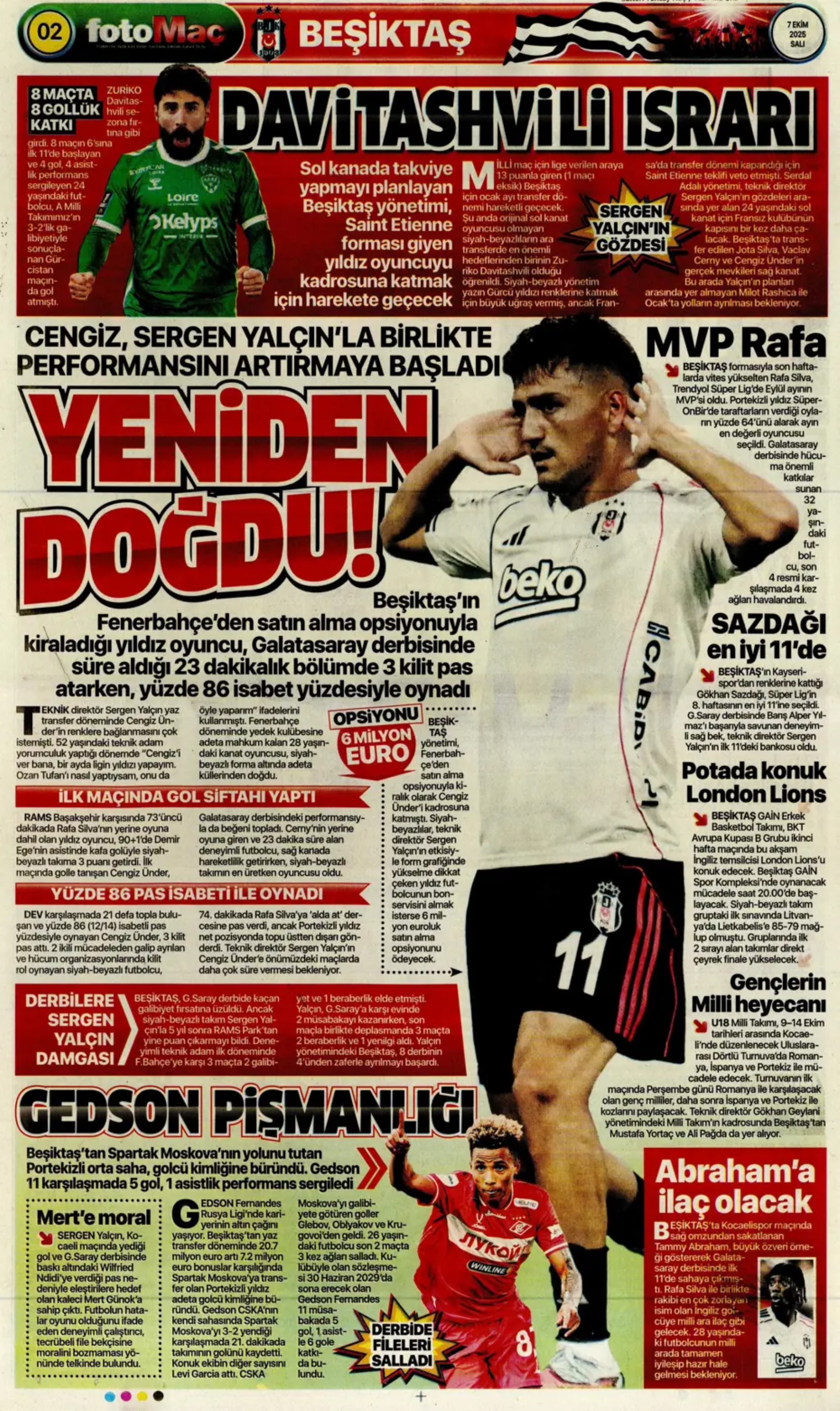 Sporda günün manşetleri: Fenerbahçe, devre arasında Suudi Arabistan'dan bir yıldız daha getiriyor
