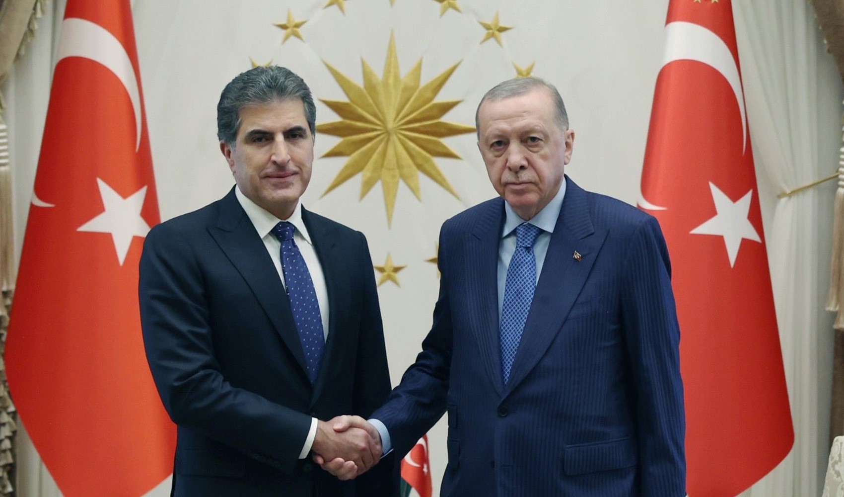 Cumhurbaşkanı Erdoğan Barzani ile görüştü