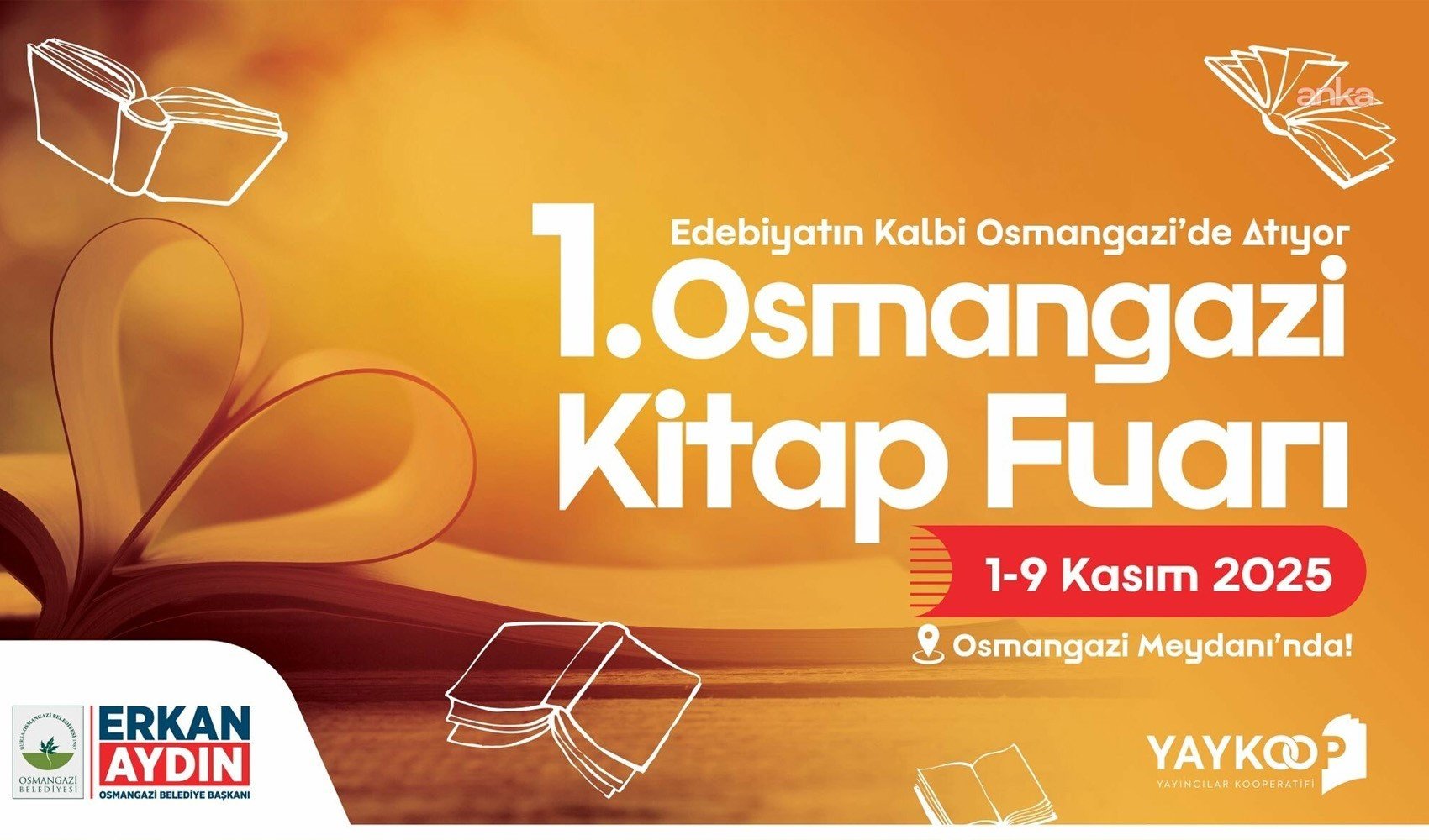 1. Osmangazi Kitap Fuarı kapılarını açtı