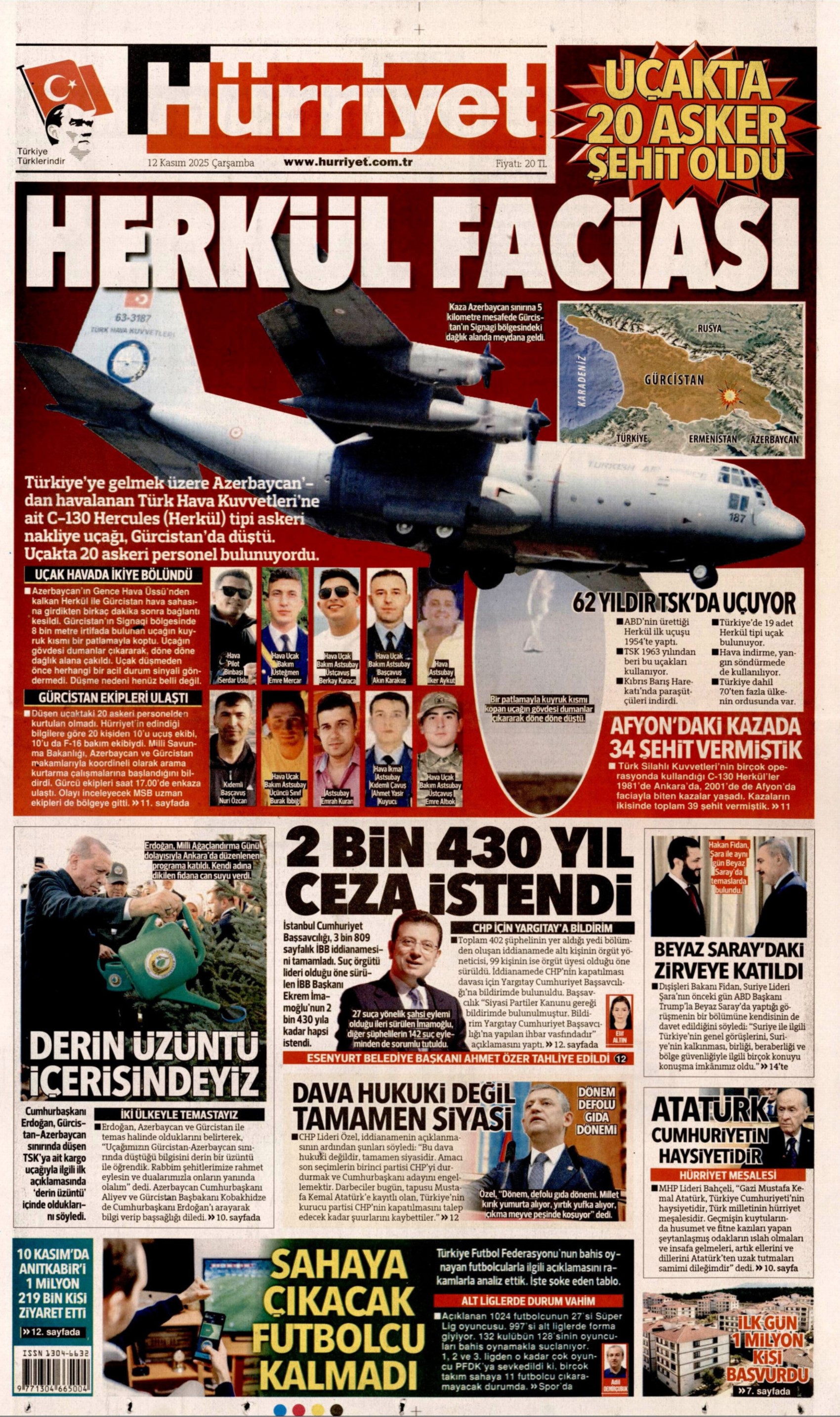 12 Kasım 2025 gazete manşetleri: Gazeteler İBB iddianamesini nasıl gördü?