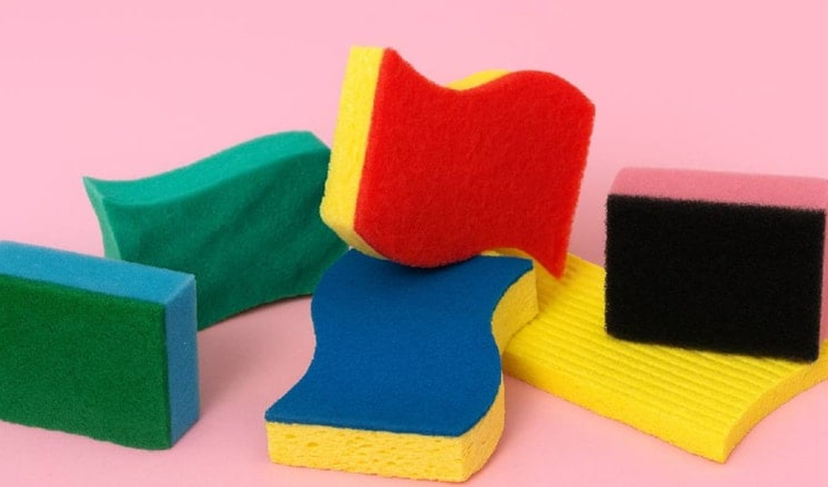 Bulaşık süngerlerinin renklerinin arkasındaki işlevsel sır