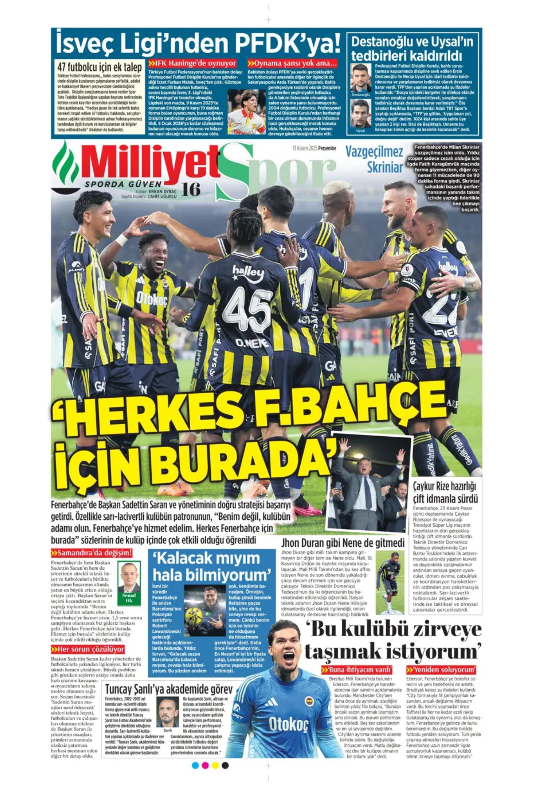 Sporda günün manşetleri... Transferde sıcak saatler: Galatasaray iki yıldız ismi gündemine aldı!