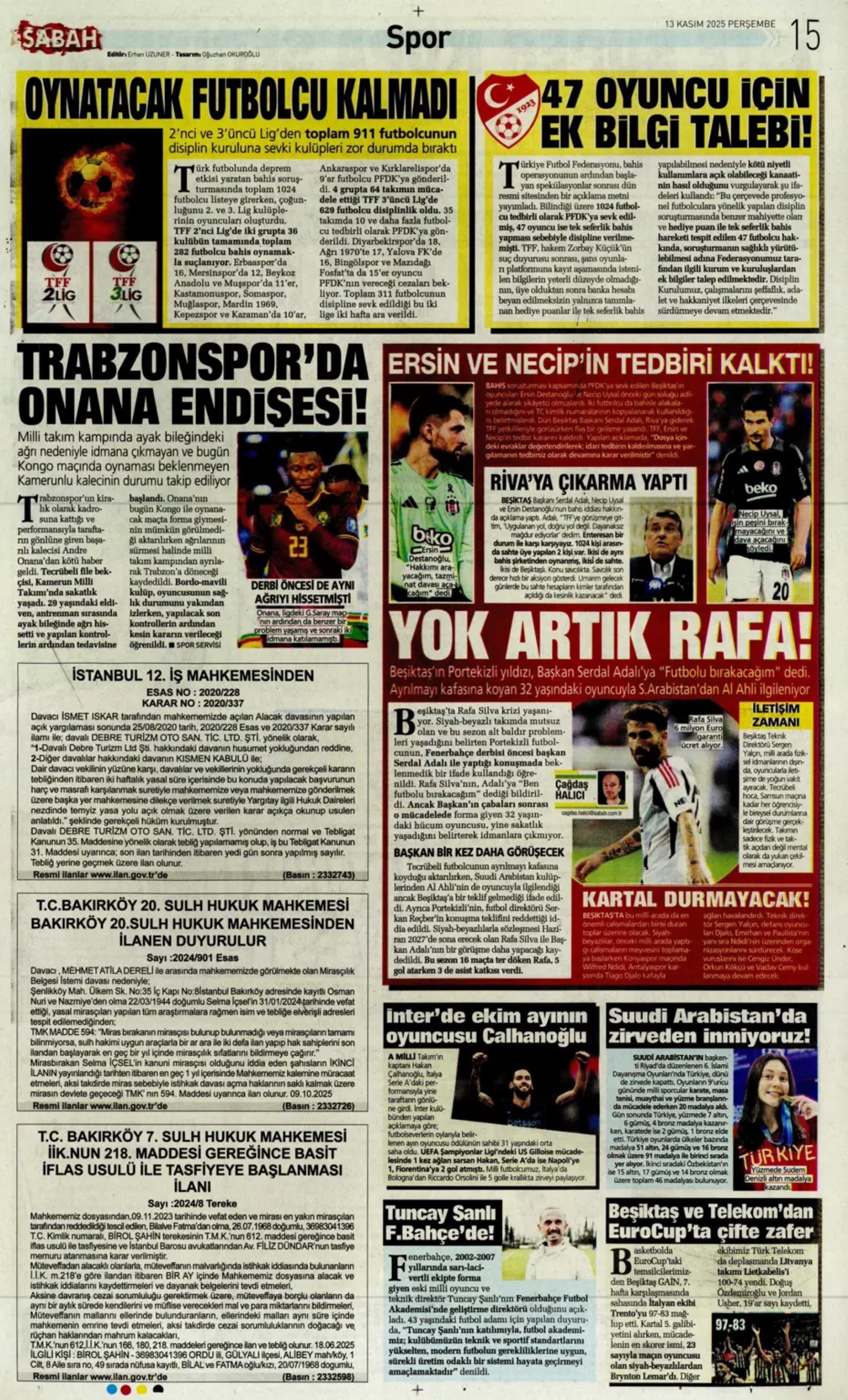 Sporda günün manşetleri... Transferde sıcak saatler: Galatasaray iki yıldız ismi gündemine aldı!