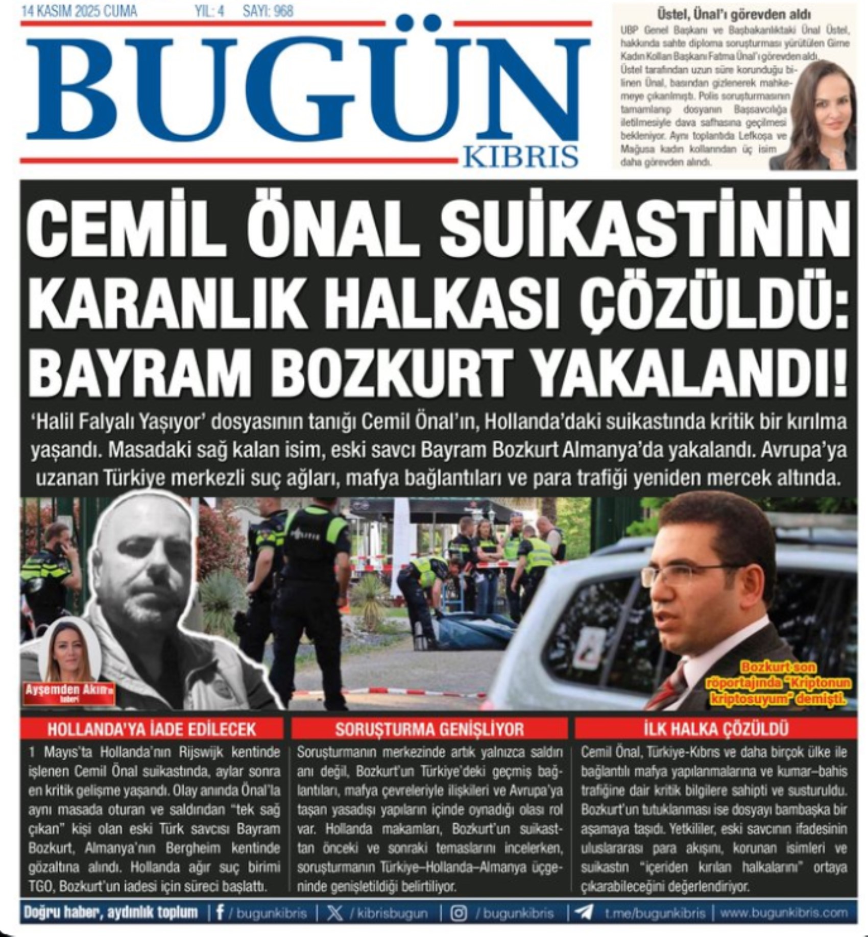 Cemil Önal suikastında kritik gelişme: 'İlk halka çözüldü!'