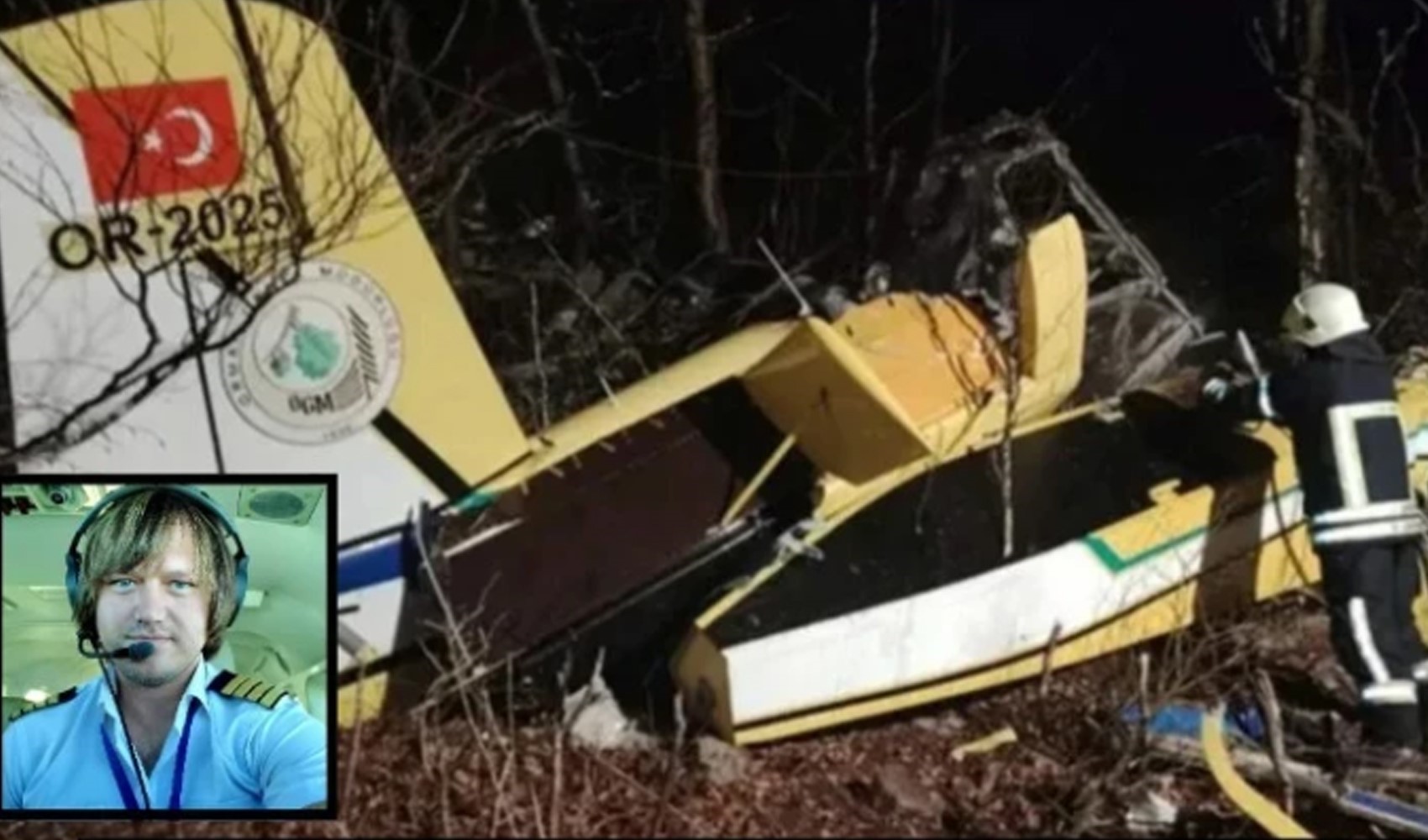 Orman Genel Müdürlüğü'nün uçağı Hırvatistan'da düştü