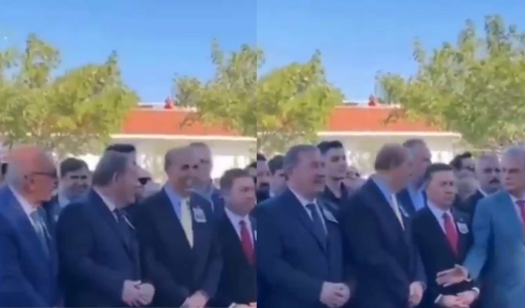 Şehit cenazesinde tepki çeken görüntüler! Protokol üyelerinin gülüşmesi gündem oldu