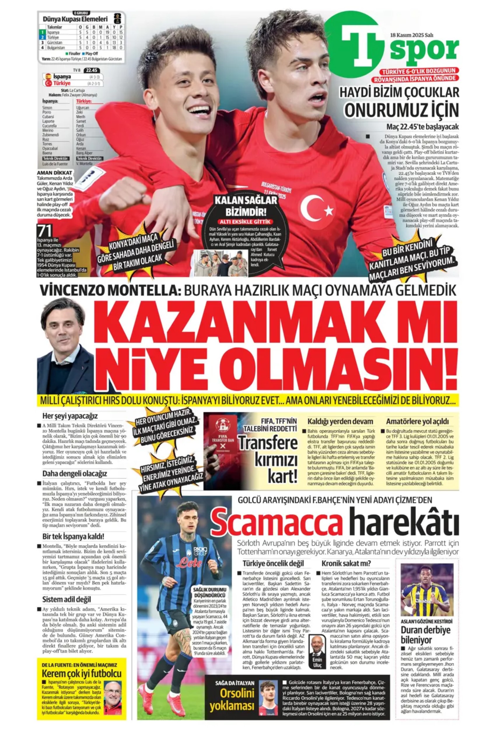 Sporda günün manşetleri: Sörloth'la ilk temas... Lookman yükleniyor!