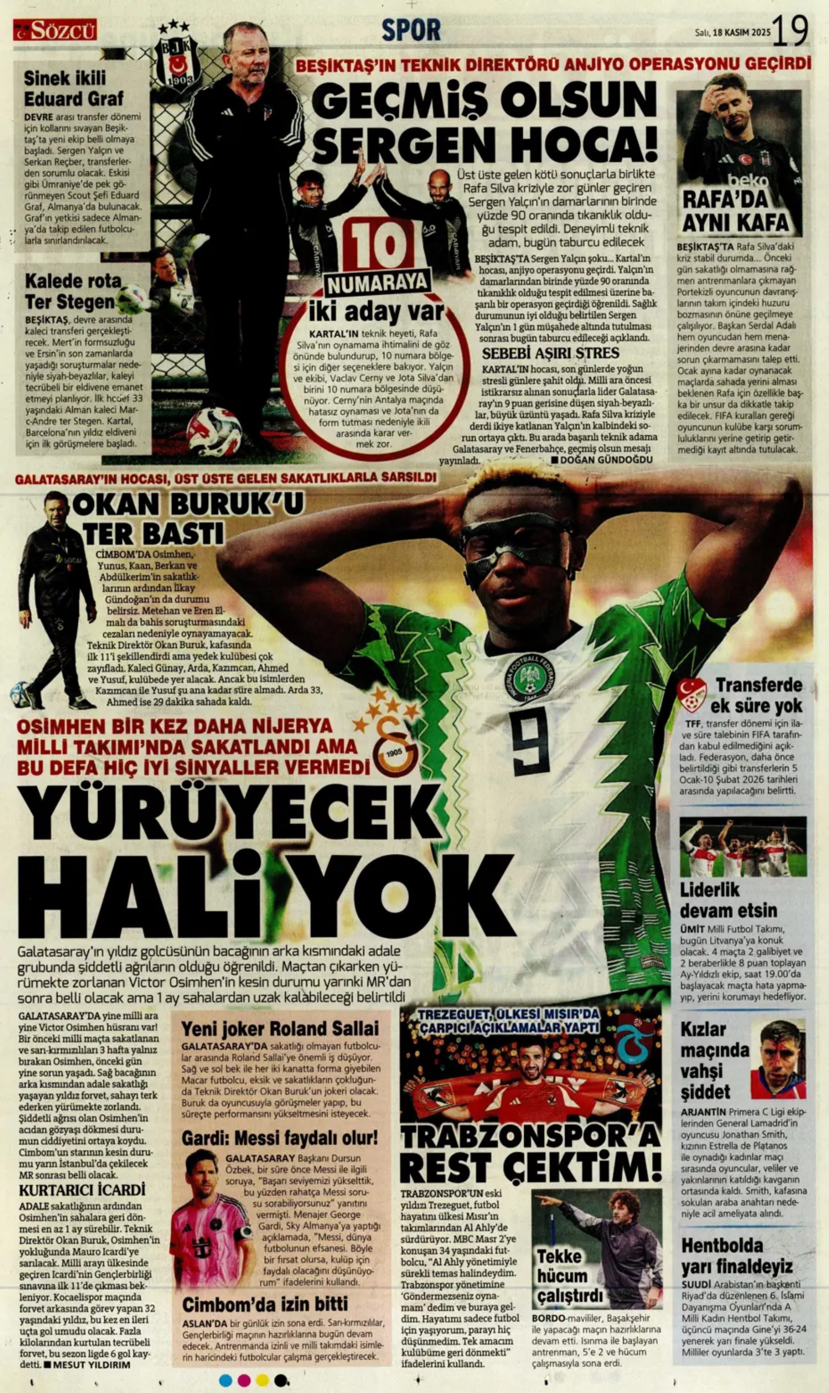 Sporda günün manşetleri: Sörloth'la ilk temas... Lookman yükleniyor!