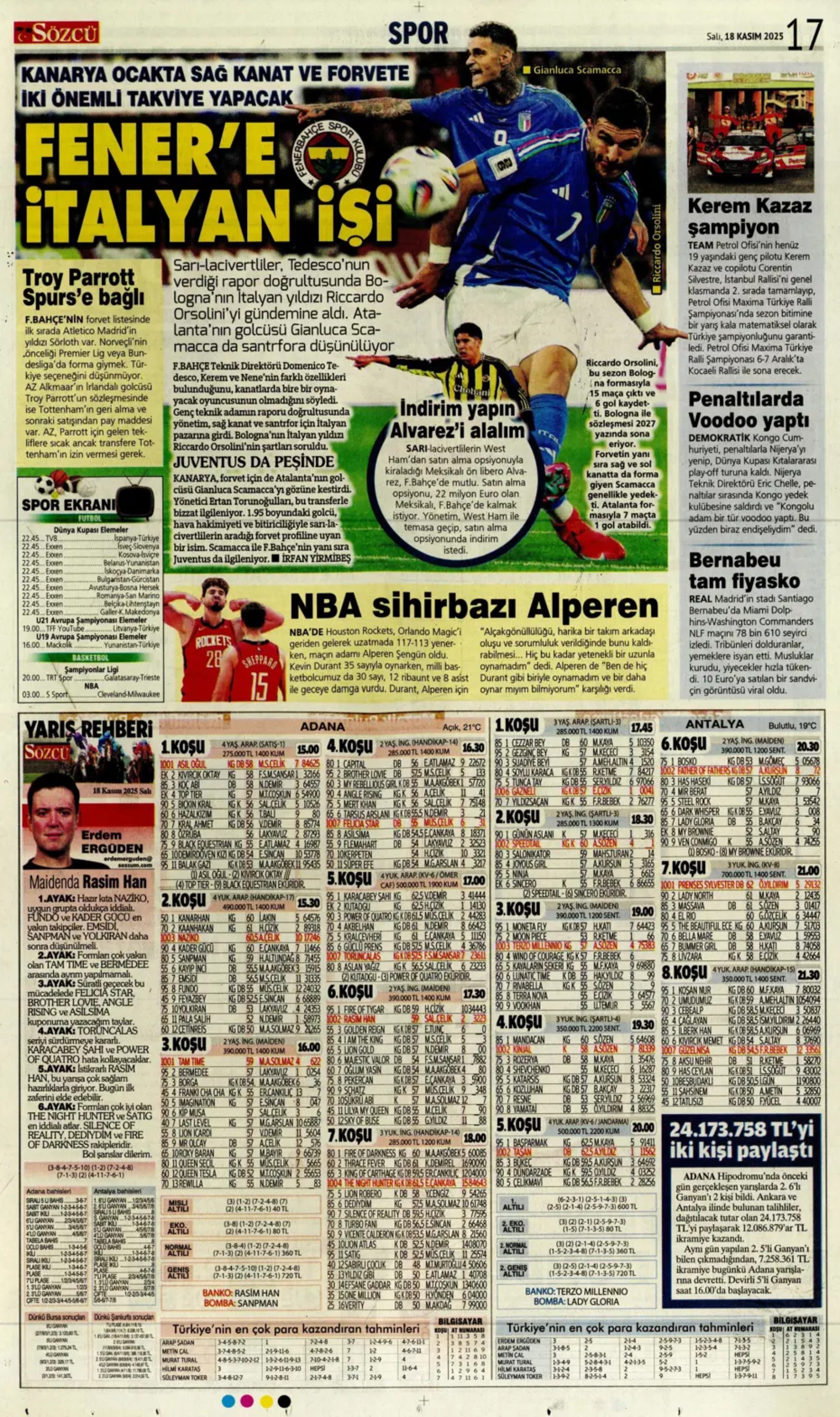 Sporda günün manşetleri: Sörloth'la ilk temas... Lookman yükleniyor!