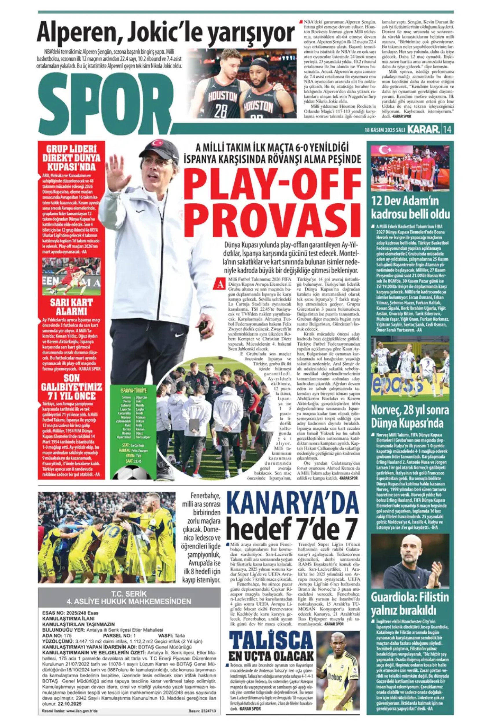 Sporda günün manşetleri: Sörloth'la ilk temas... Lookman yükleniyor!