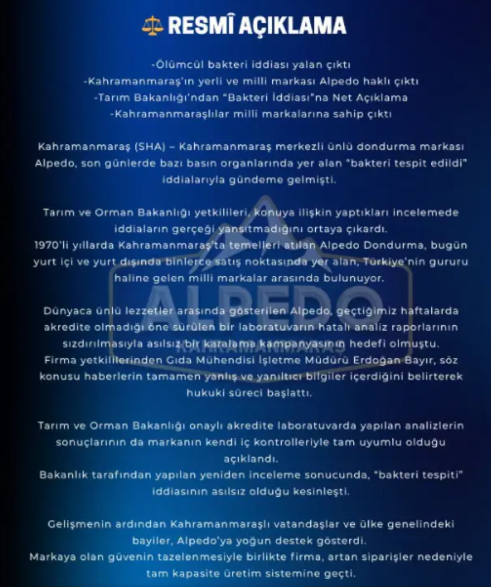 Yediğimiz her şey zehir! Ünlü dondurmacıda dışkı kaynaklı bakteri bulundu