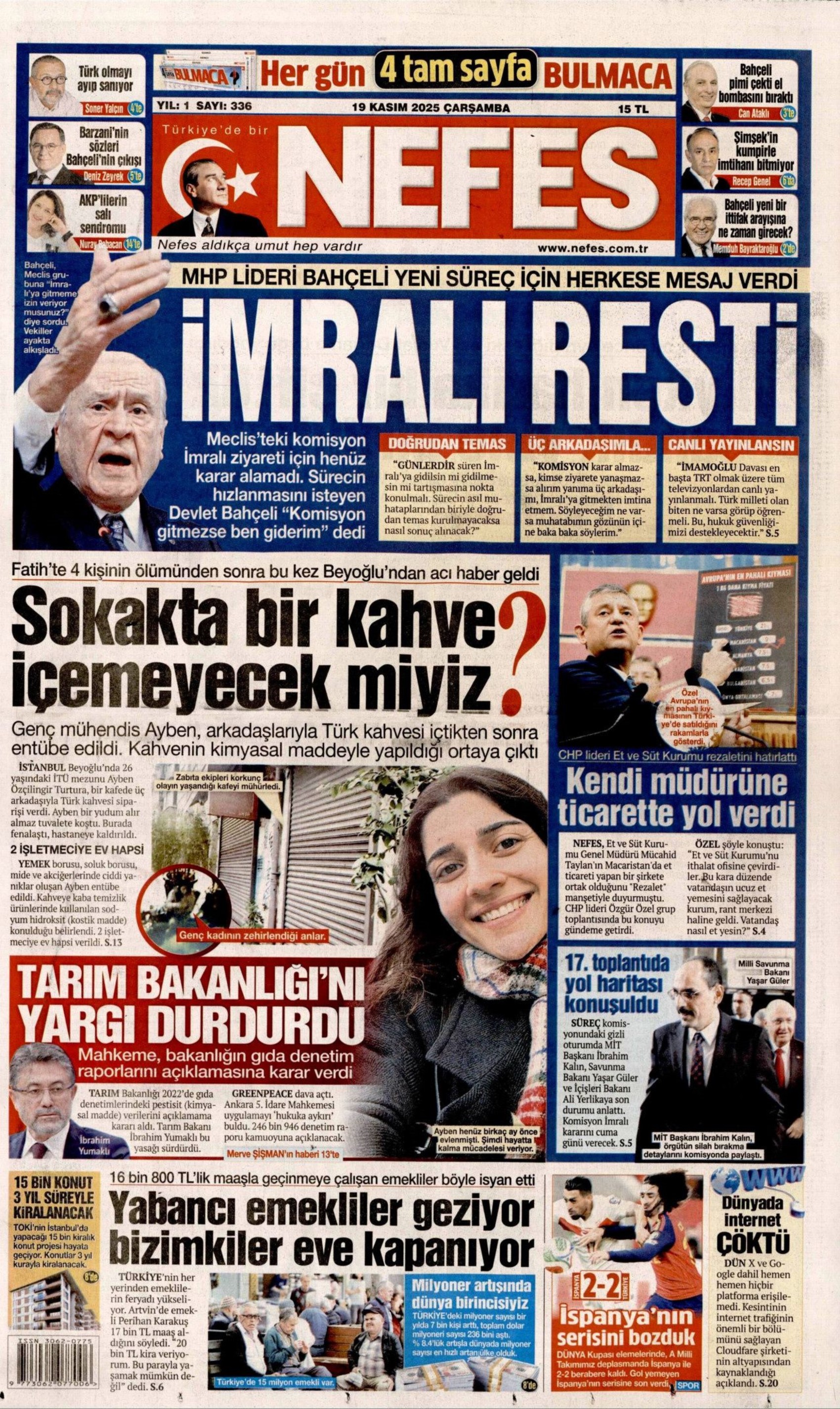 Yandaş medyadan Bahçeli'ye 'İmralı' sansürü: Soğuk savaş sürüyor!