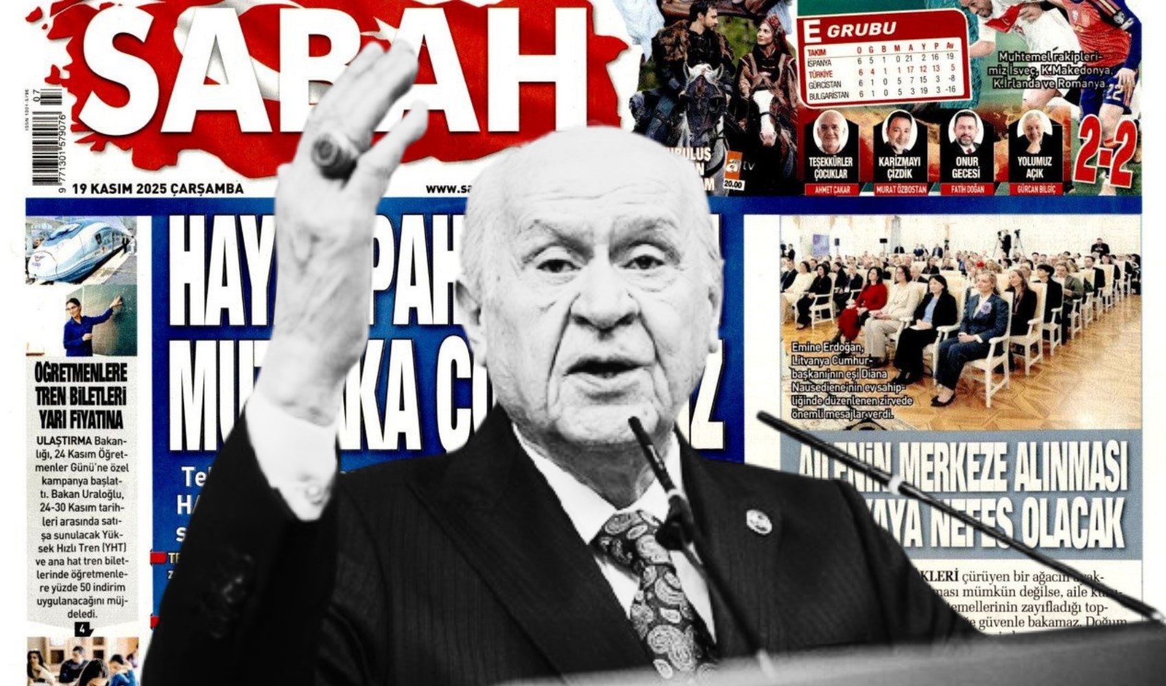 Yandaş medyadan Bahçeli'ye 'İmralı' sansürü