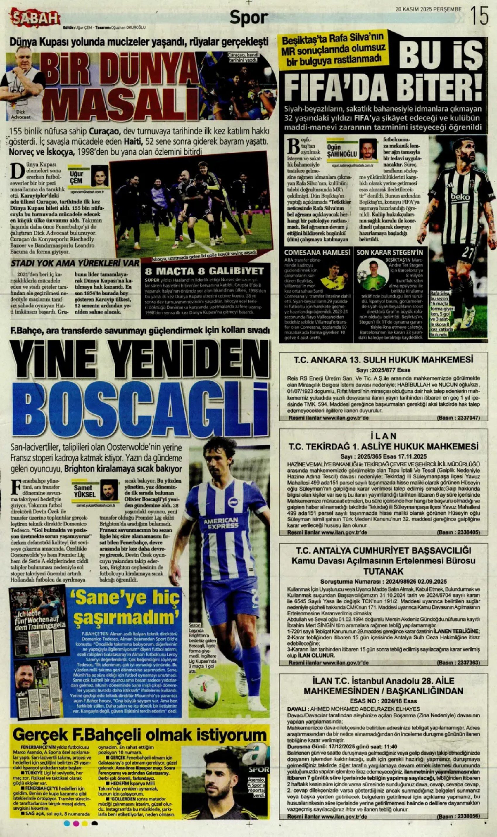 Sporun manşetleri... MASAK, hakemleri mercek altına aldı: 5 yılda 18 bin bahis oynamışlar
