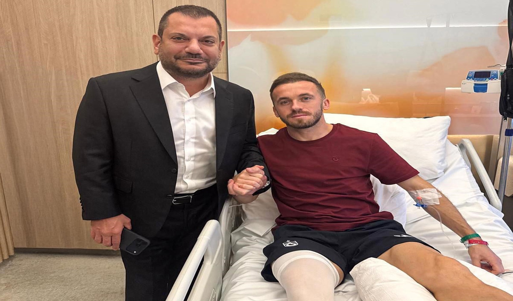 Başkan Ertuğrul Doğan’dan Edin Visca’ya geçmiş olsun ziyareti