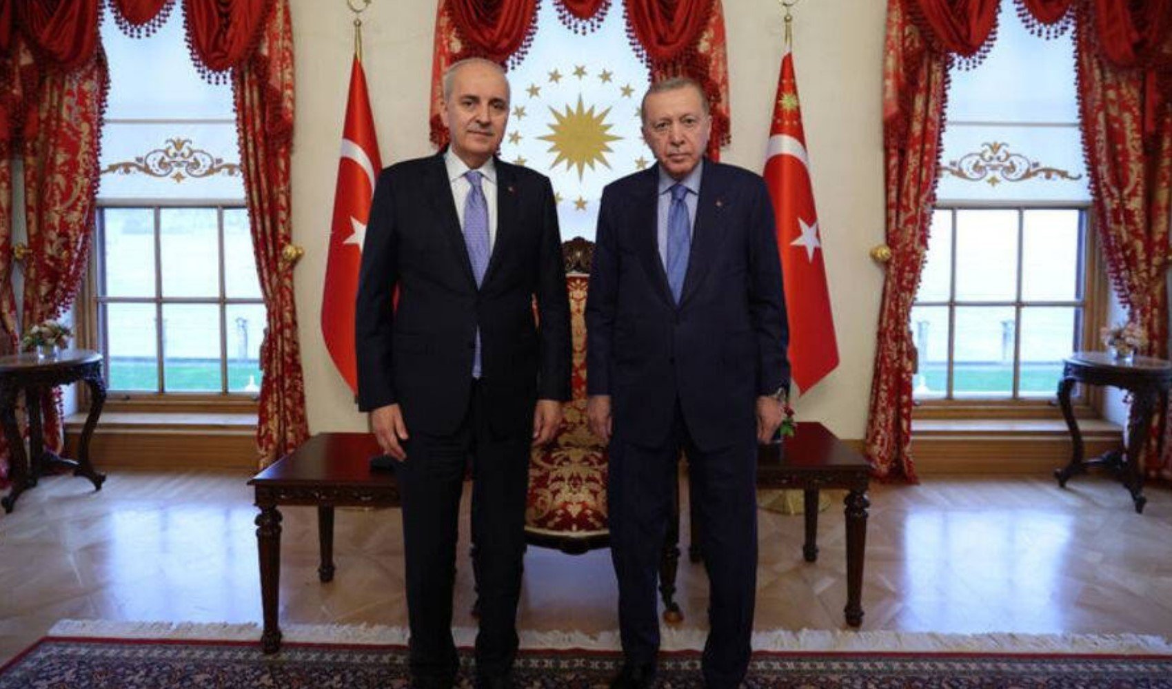 Erdoğan, TBMM Başkanı Kurtulmuş ile görüştü