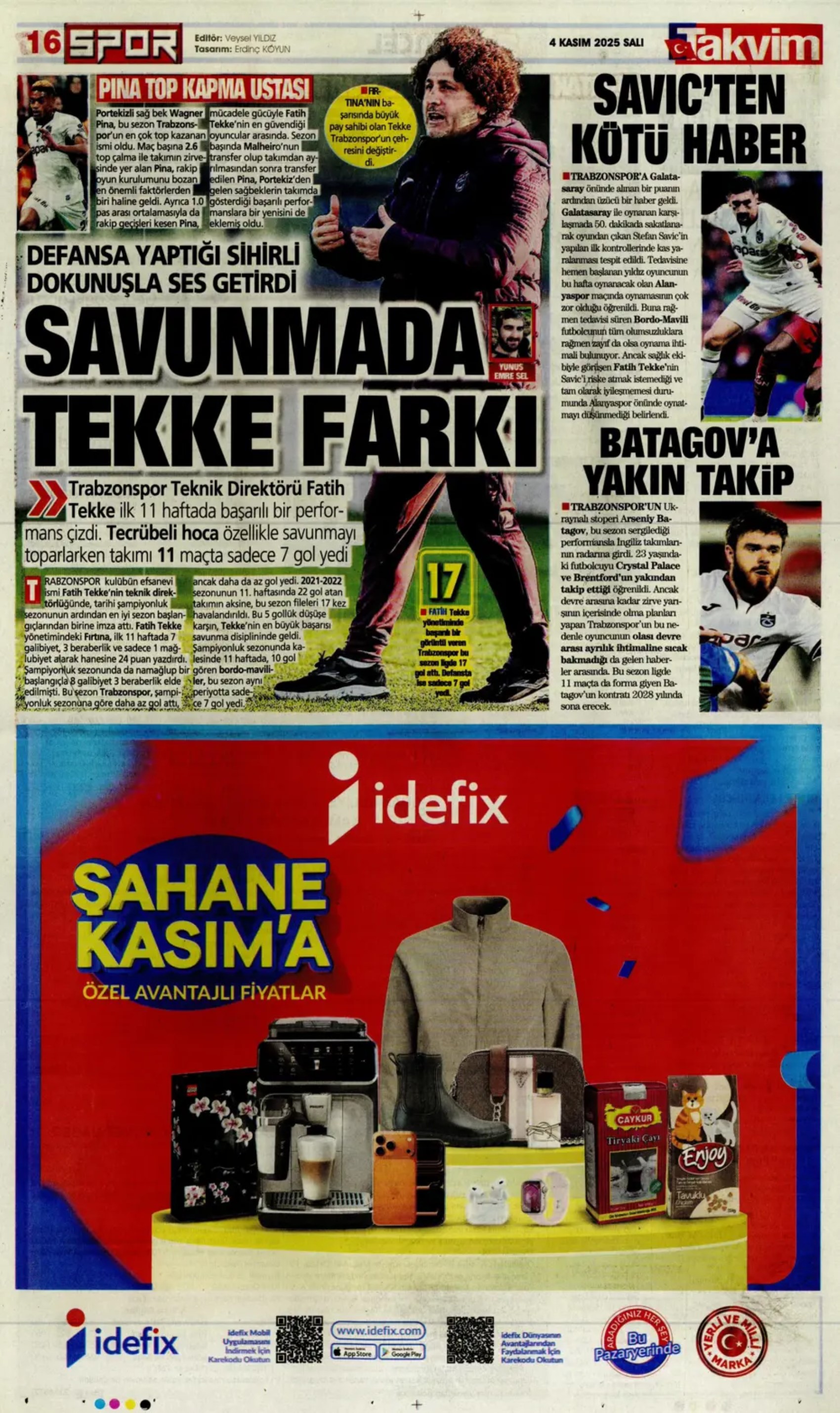 Sporda günün manşetleri... Beşiktaş'ta derbi mağlubiyeti sonrası kritik zirve!