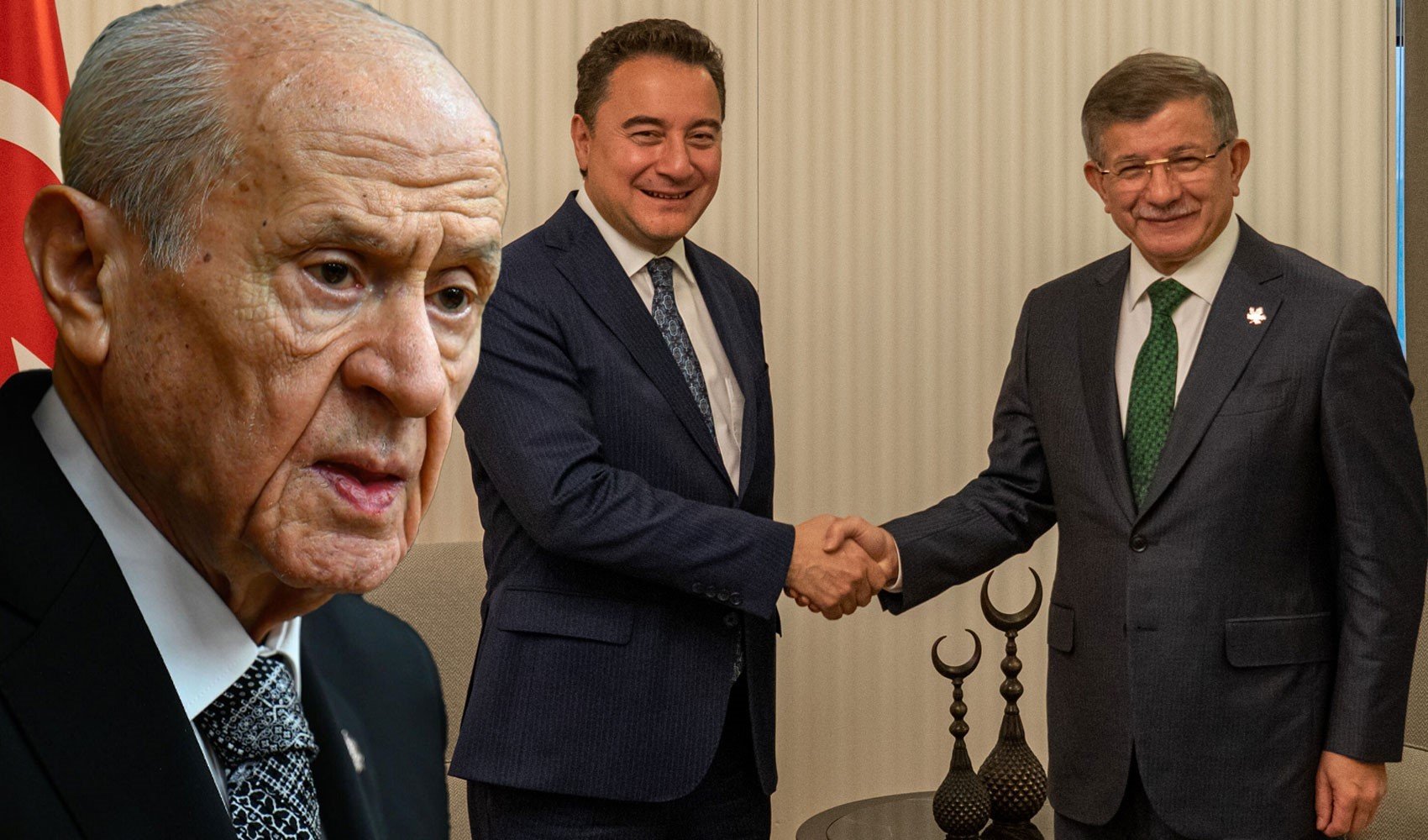 İlk kez Saray'a davet edilmişlerdi: Devlet Bahçeli'den Ali Babacan ve Ahmet Davutoğlu'na olay gönderme!