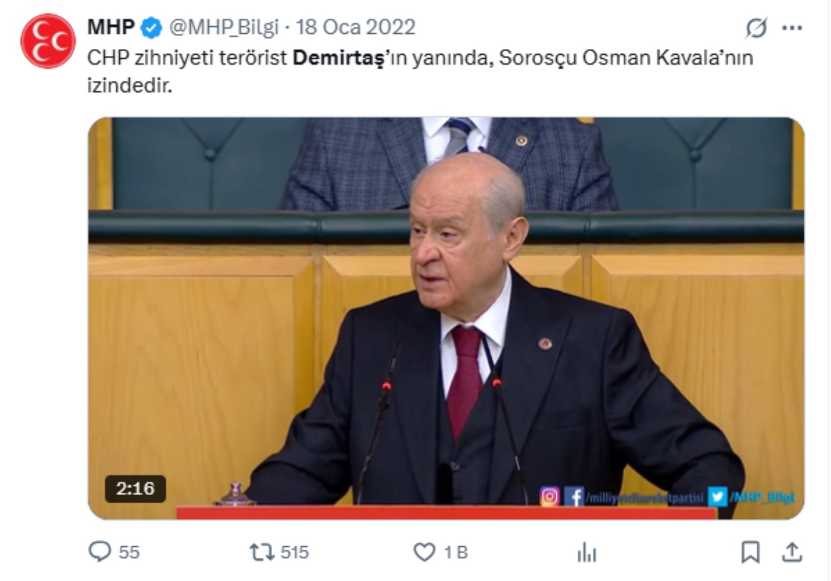 Devlet Bahçeli'nin geçmişteki Demirtaş sözleri yeniden gündemde