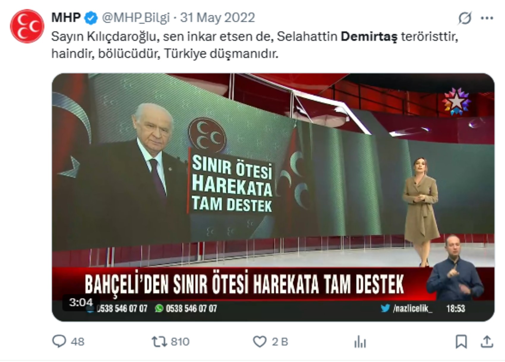 Devlet Bahçeli'nin geçmişteki Demirtaş sözleri yeniden gündemde