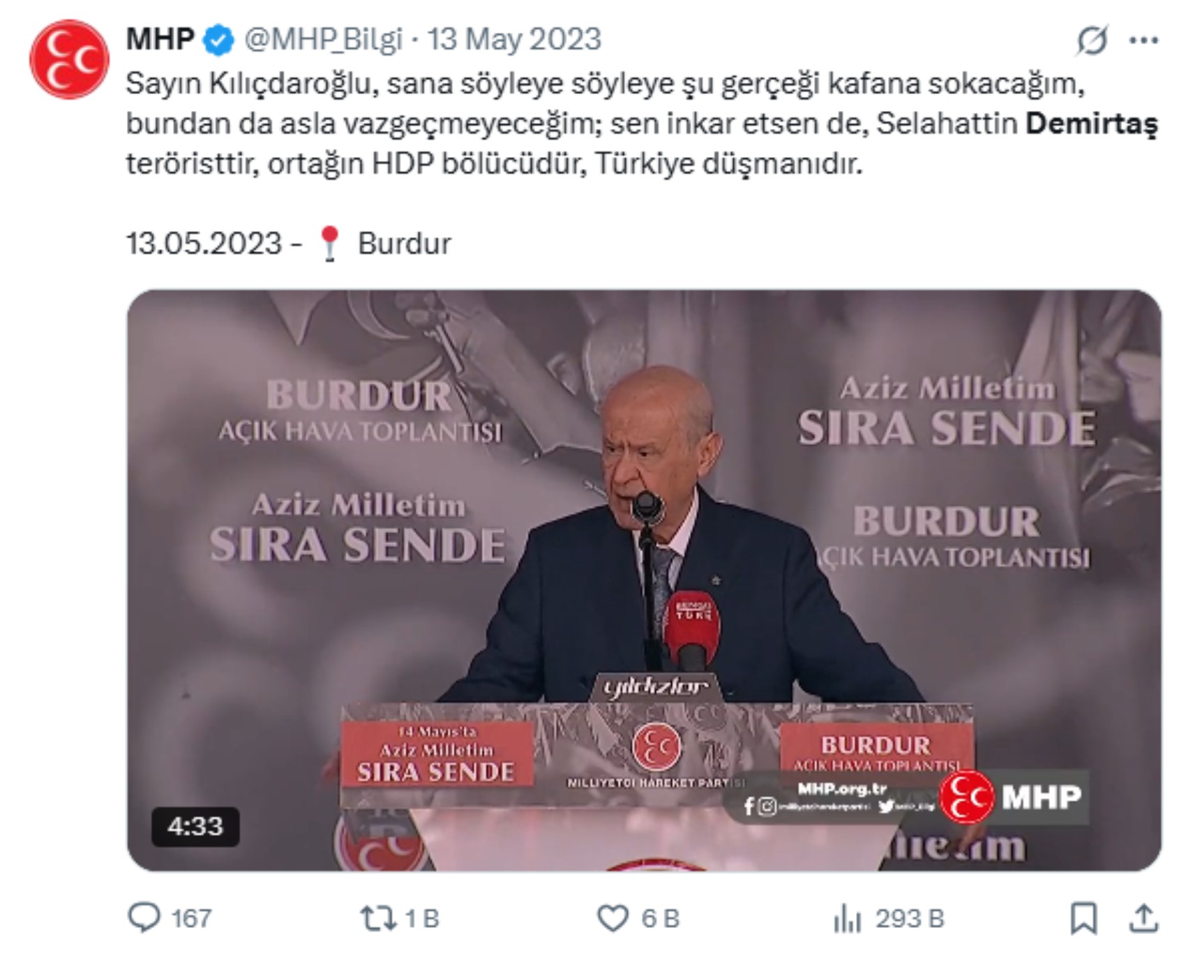 Devlet Bahçeli'nin geçmişteki Demirtaş sözleri yeniden gündemde