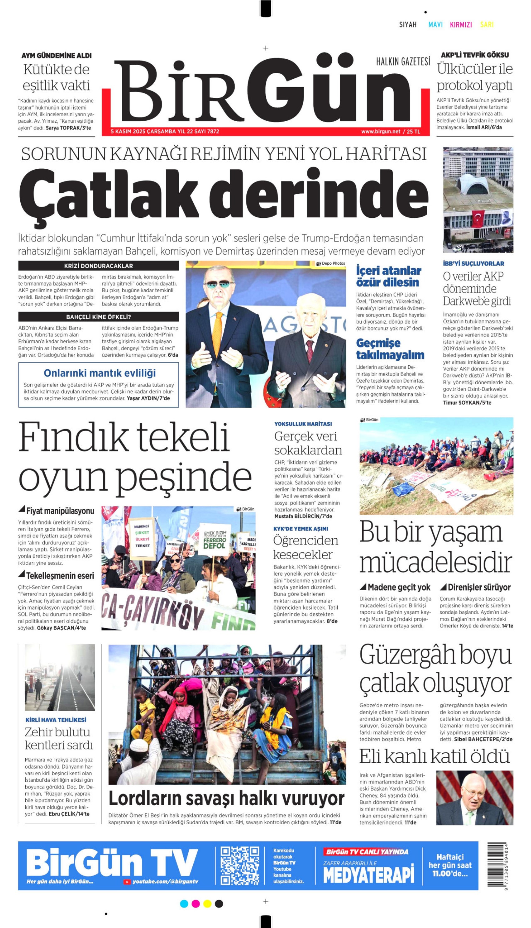 5 Kasım 2025 gazete manşetleri: Gazeteler, Bahçeli'nin Demirtaş çıkışını nasıl gördü?