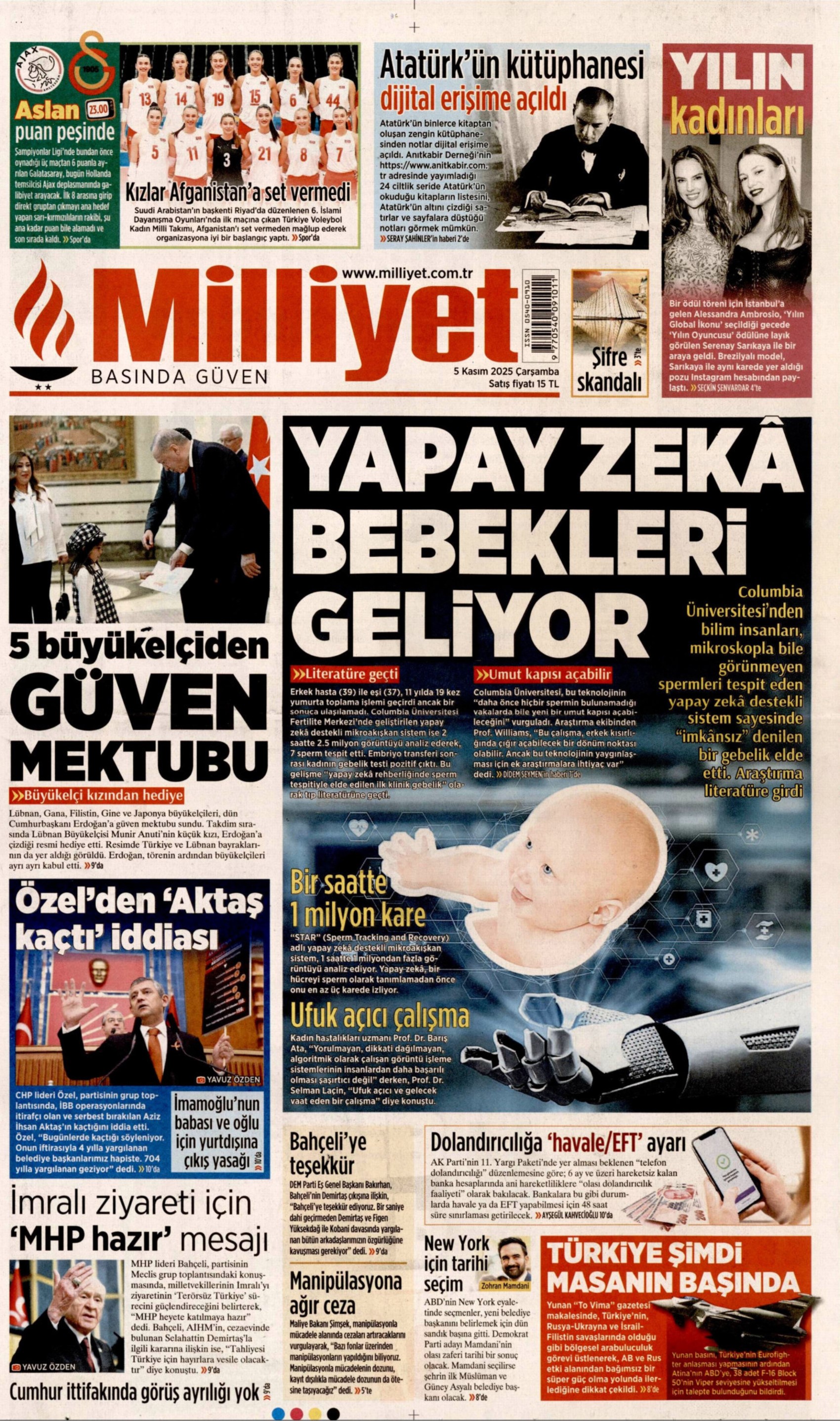 5 Kasım 2025 gazete manşetleri: Gazeteler, Bahçeli'nin Demirtaş çıkışını nasıl gördü?